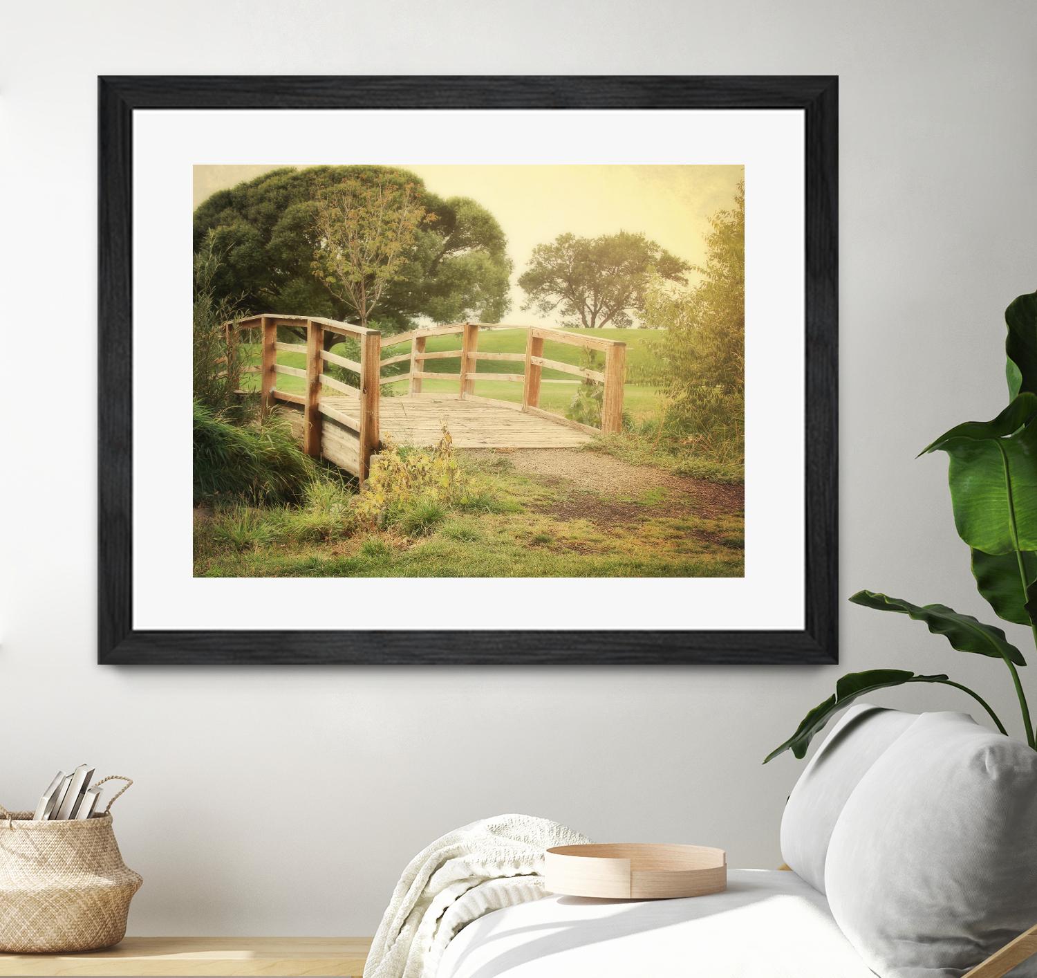 Sunday Stroll by Sylvia Coomes on GIANT ART - beige landscape