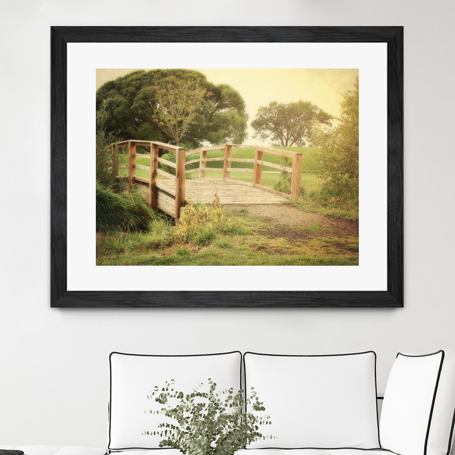 Sunday Stroll by Sylvia Coomes on GIANT ART - beige landscape