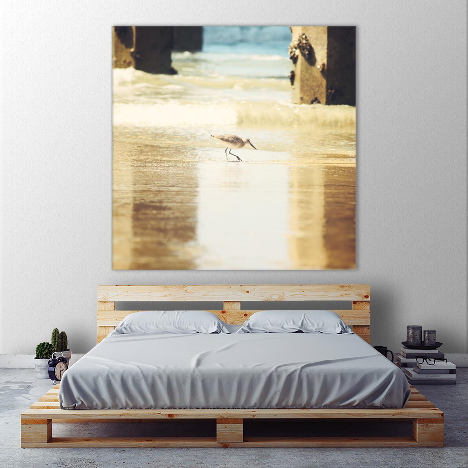 Walking on the Beach by Sylvia Coomes on GIANT ART - brown nautical
