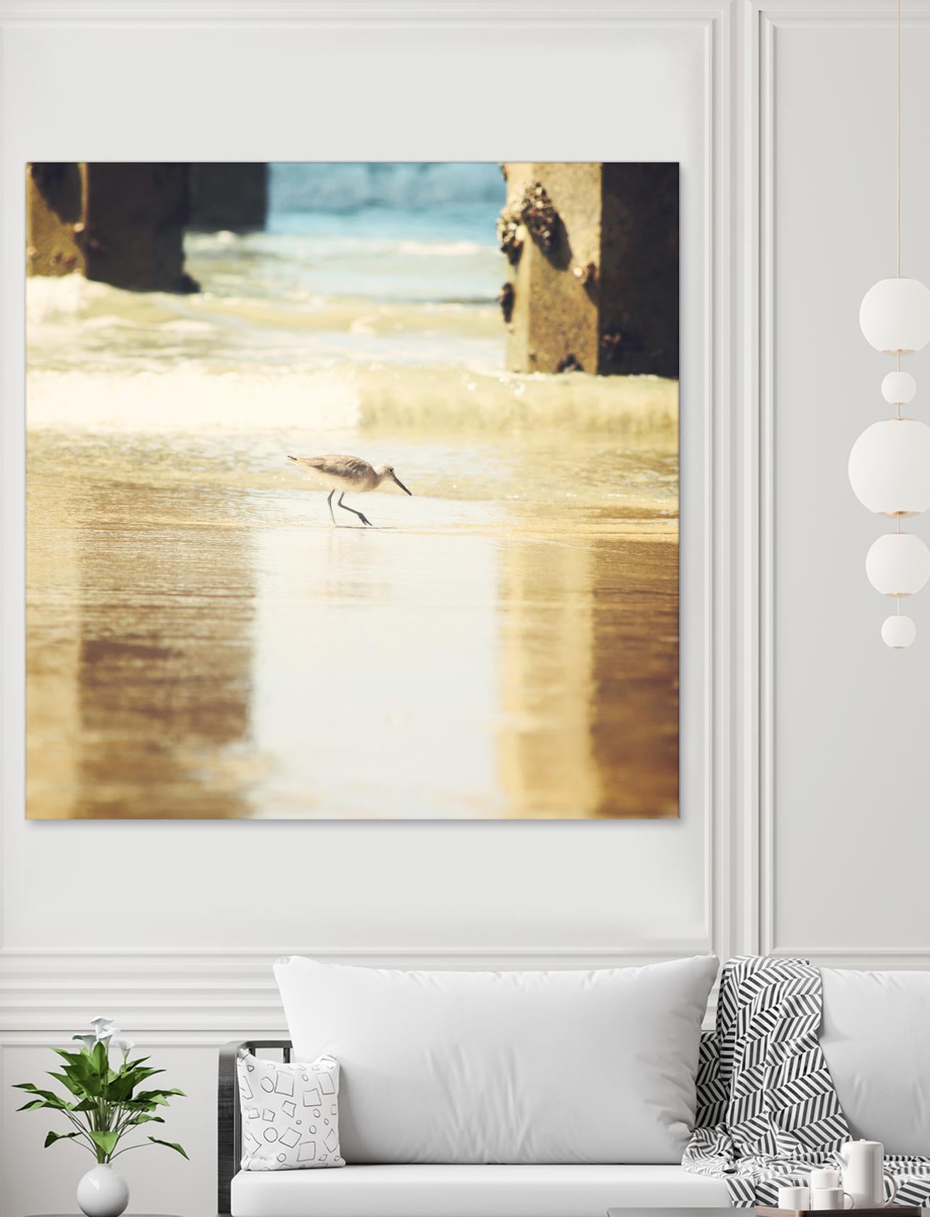 Walking on the Beach by Sylvia Coomes on GIANT ART - brown nautical