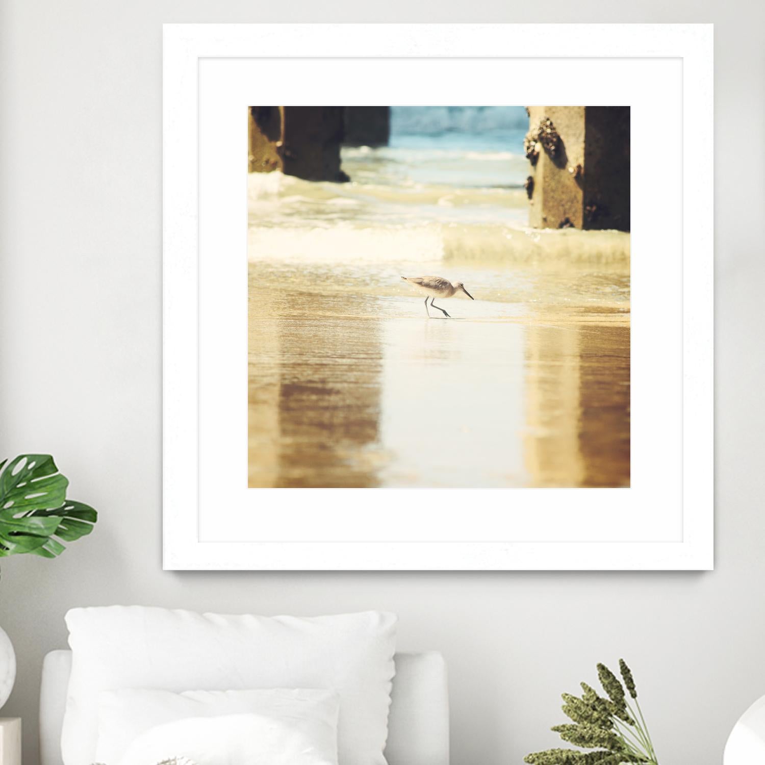 Walking on the Beach by Sylvia Coomes on GIANT ART - brown nautical
