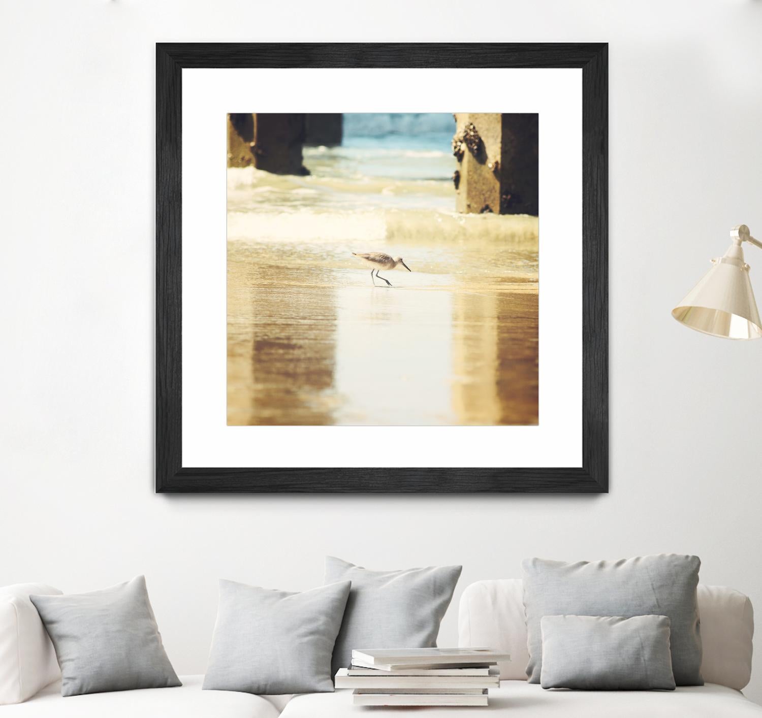 Walking on the Beach by Sylvia Coomes on GIANT ART - brown nautical