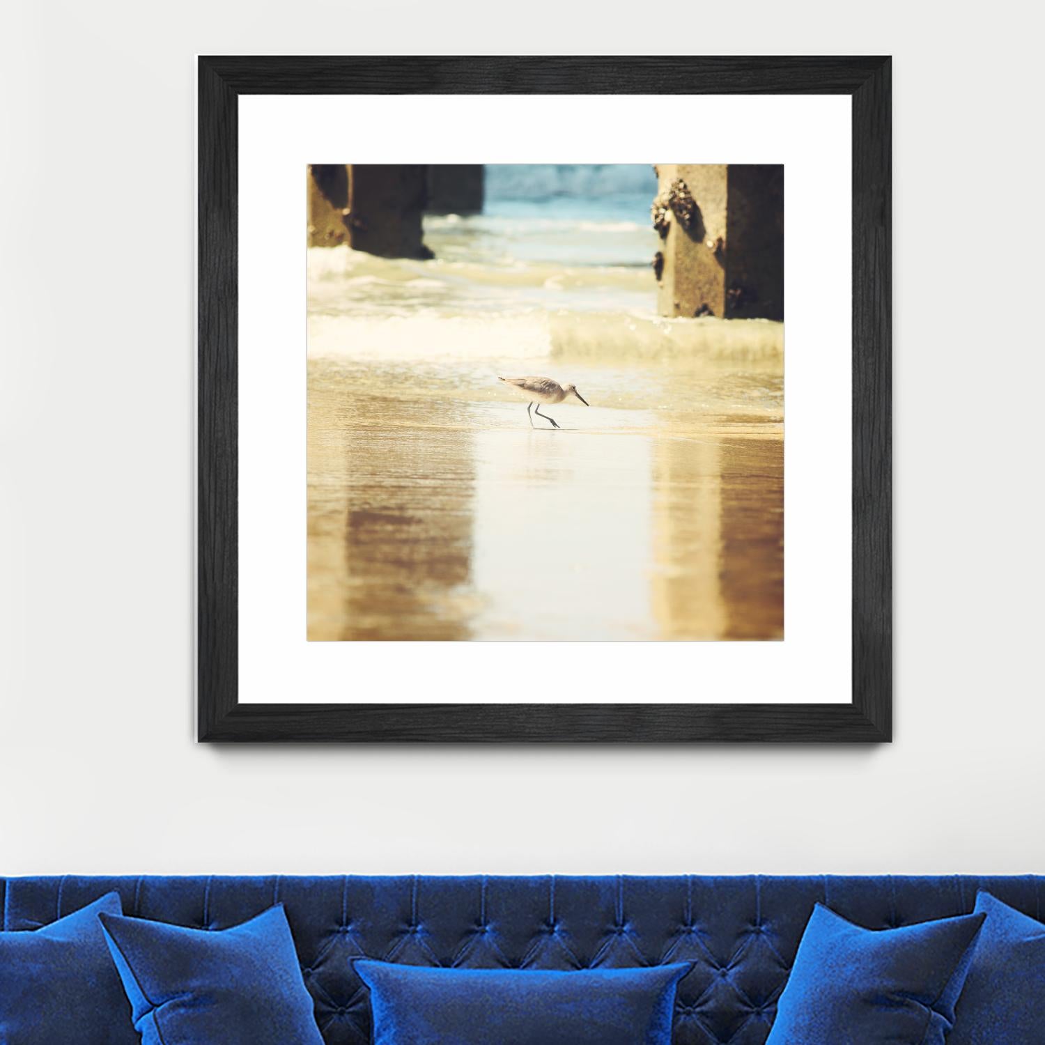 Walking on the Beach by Sylvia Coomes on GIANT ART - brown nautical