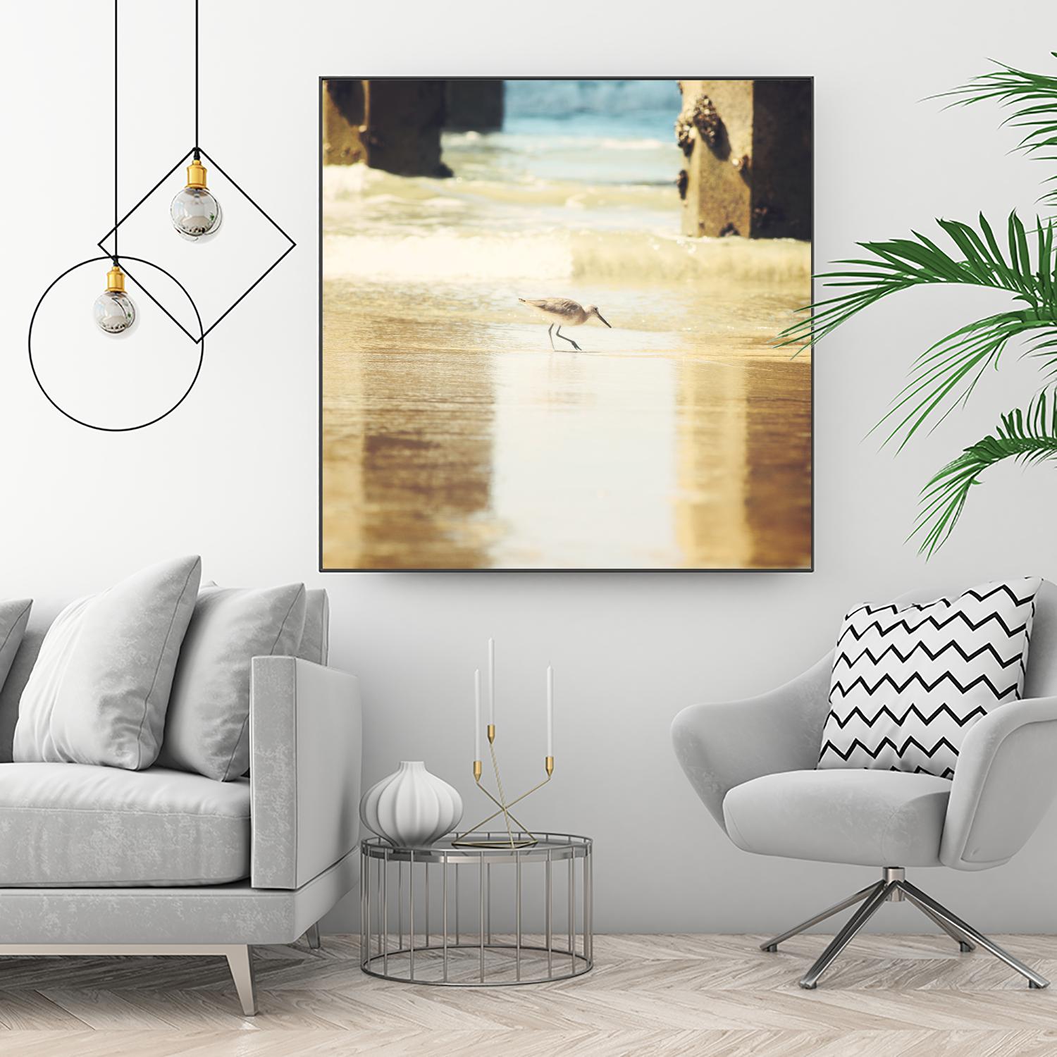 Walking on the Beach by Sylvia Coomes on GIANT ART - brown nautical