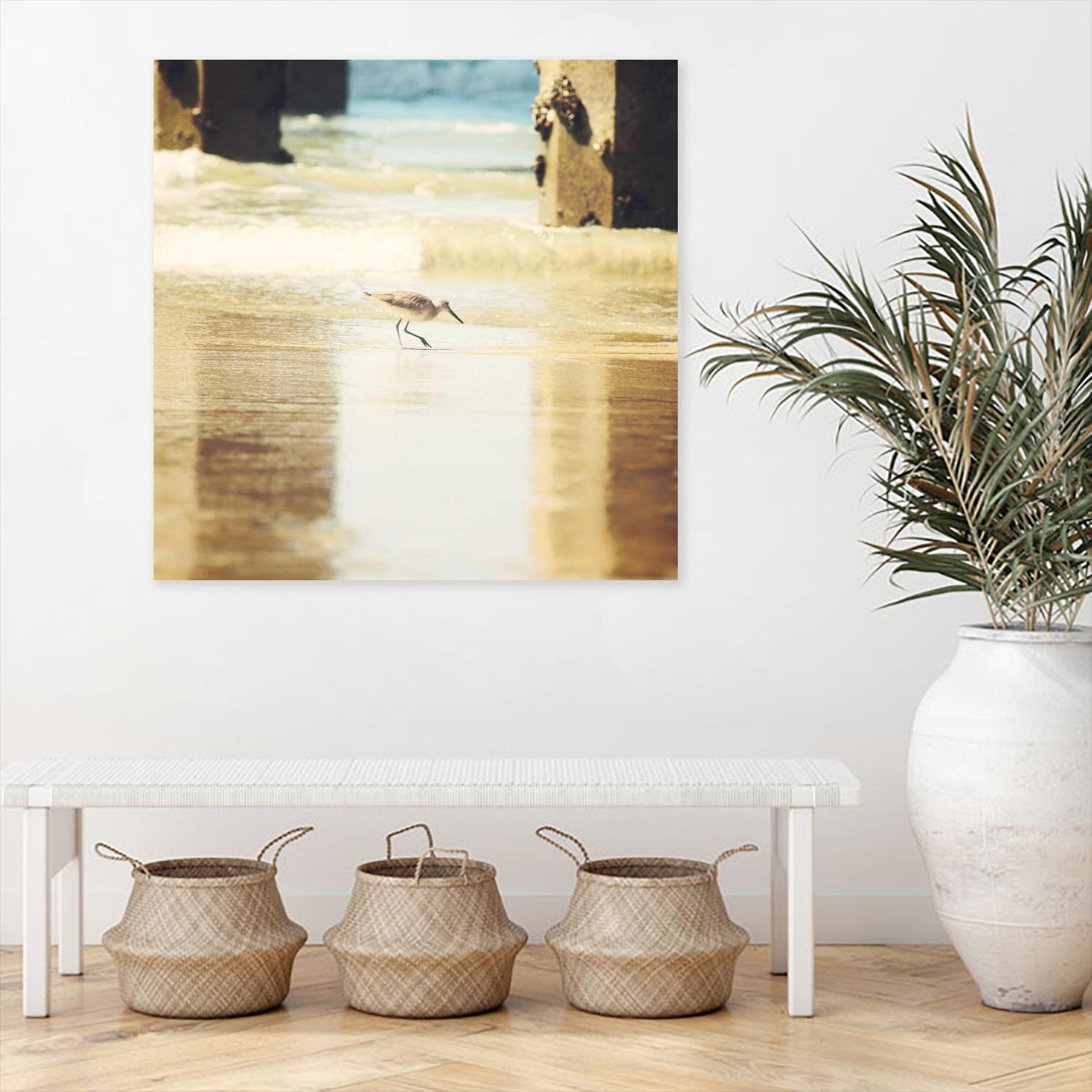 Walking on the Beach by Sylvia Coomes on GIANT ART - brown nautical