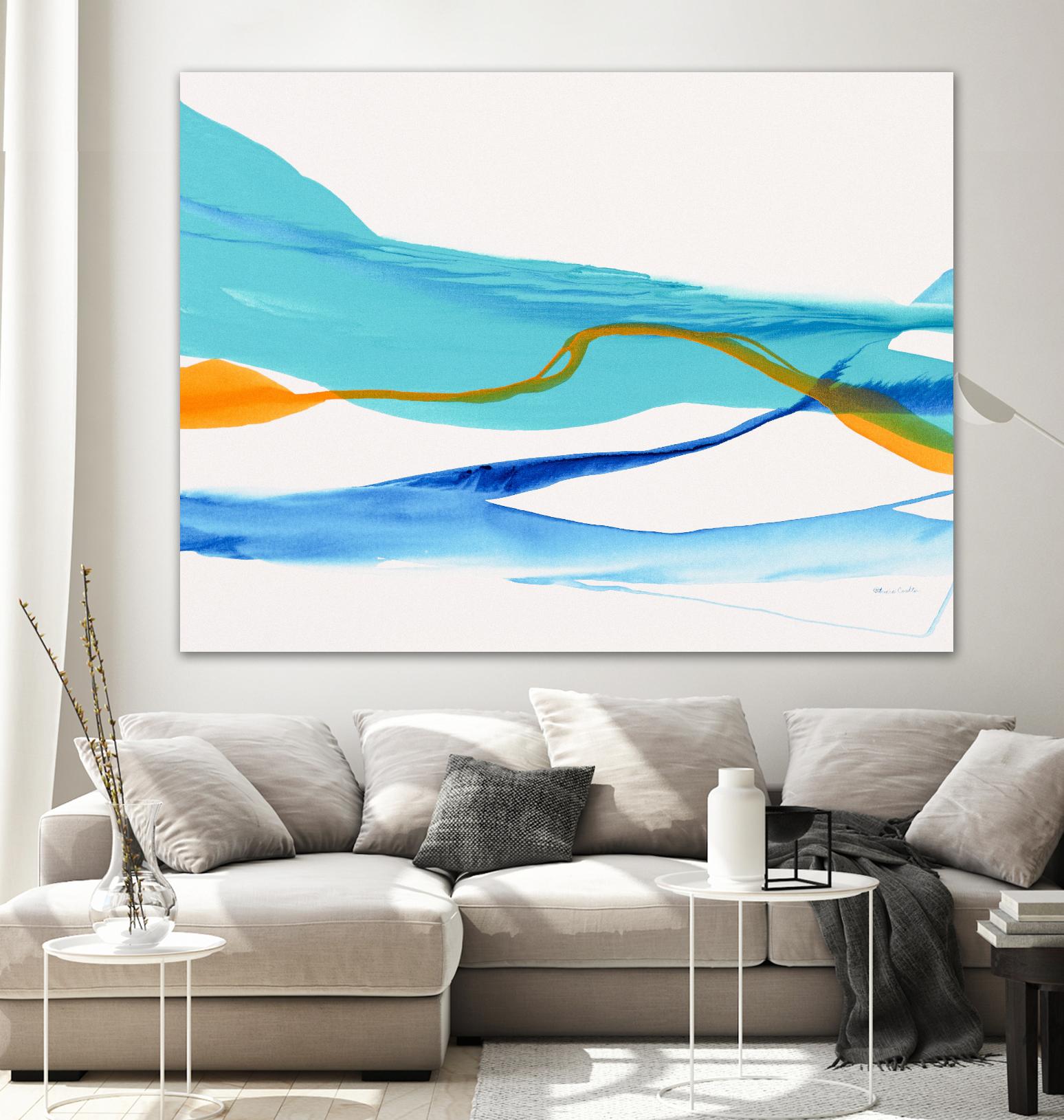 Near Cold Lake by Patricia Coulter on GIANT ART - yellow abstract