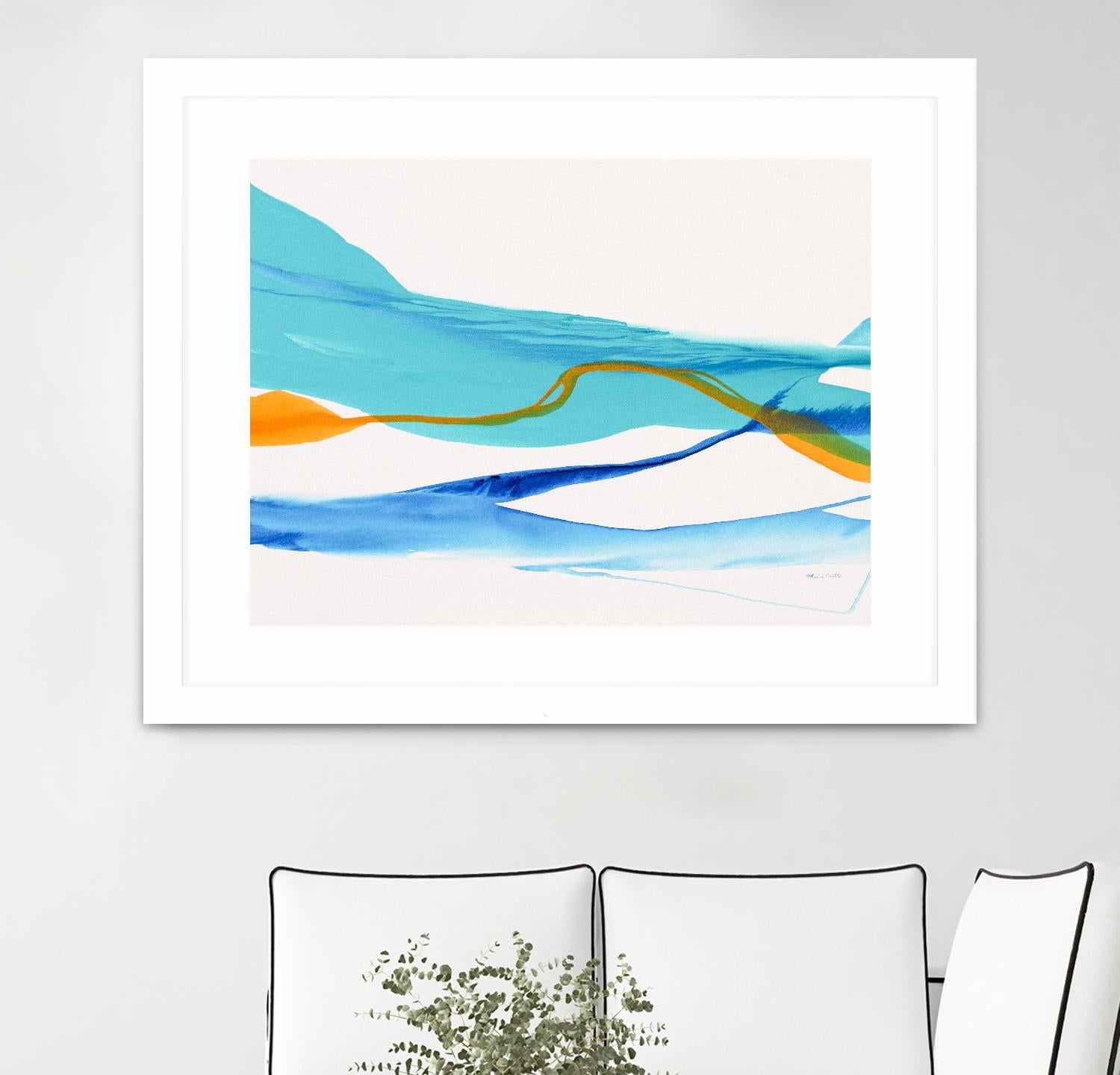 Near Cold Lake by Patricia Coulter on GIANT ART - yellow abstract