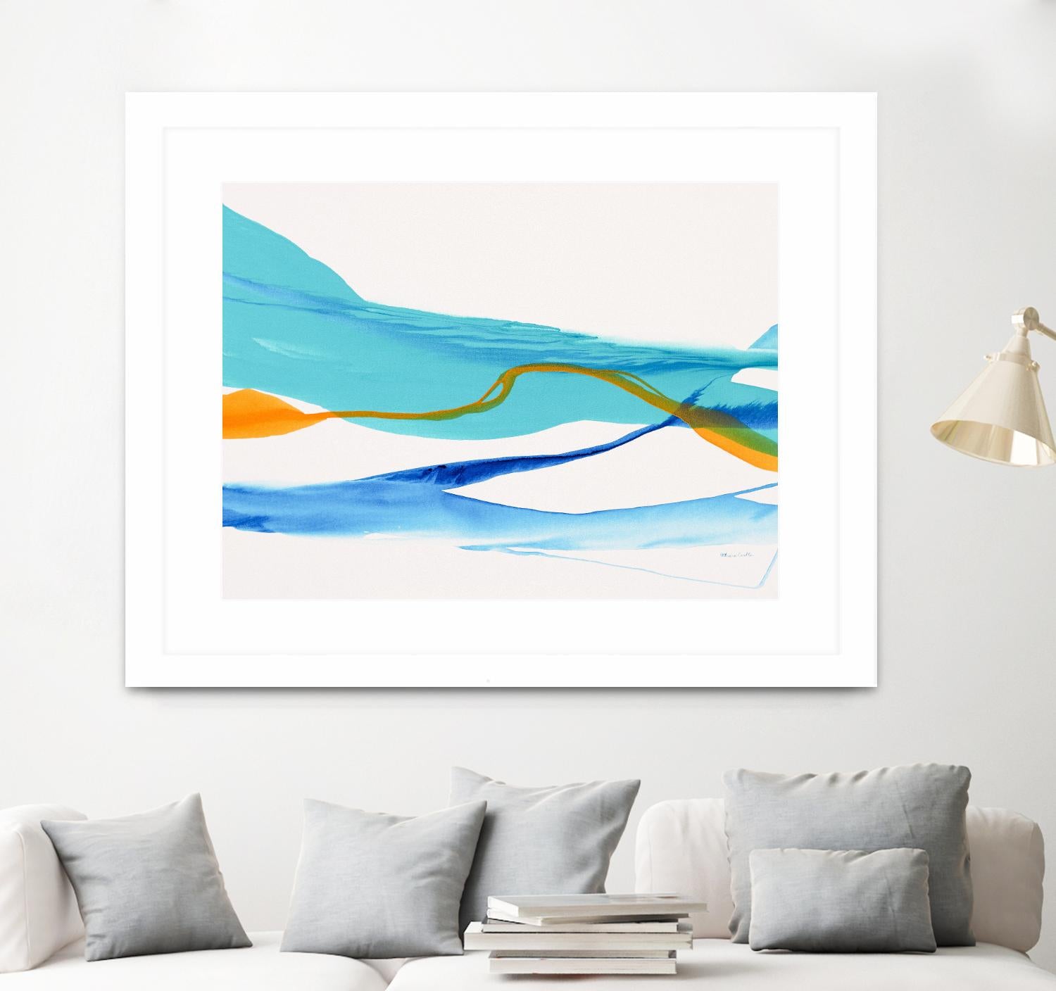 Near Cold Lake by Patricia Coulter on GIANT ART - yellow abstract