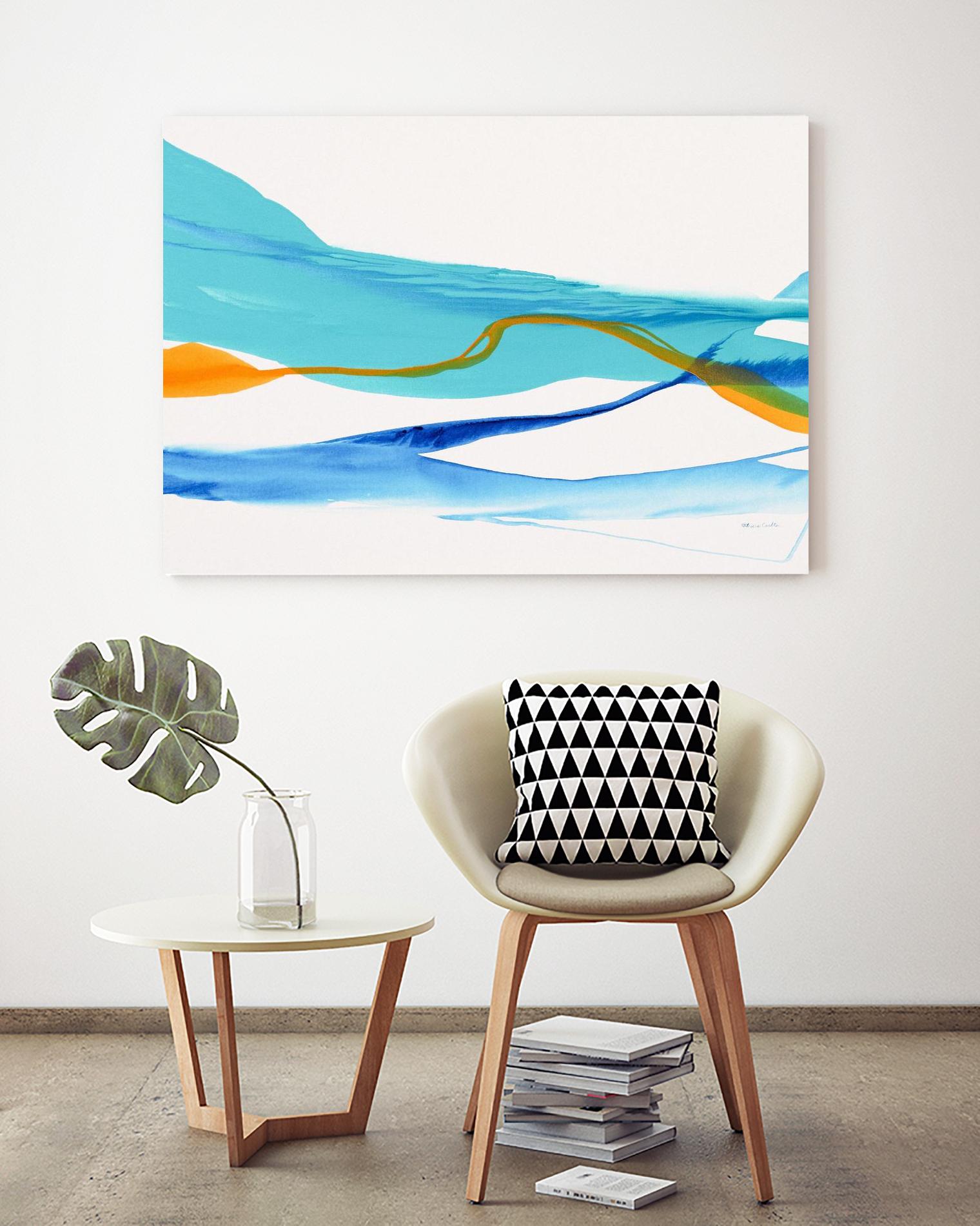 Near Cold Lake by Patricia Coulter on GIANT ART - yellow abstract