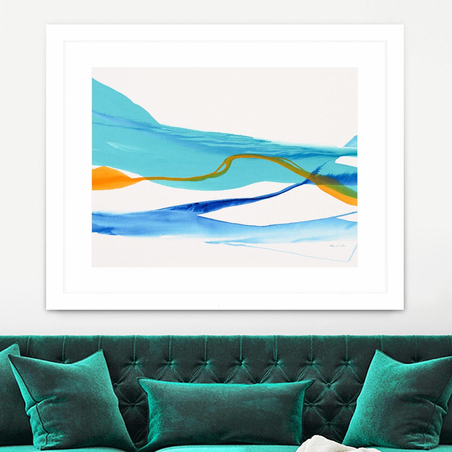 Near Cold Lake by Patricia Coulter on GIANT ART - yellow abstract