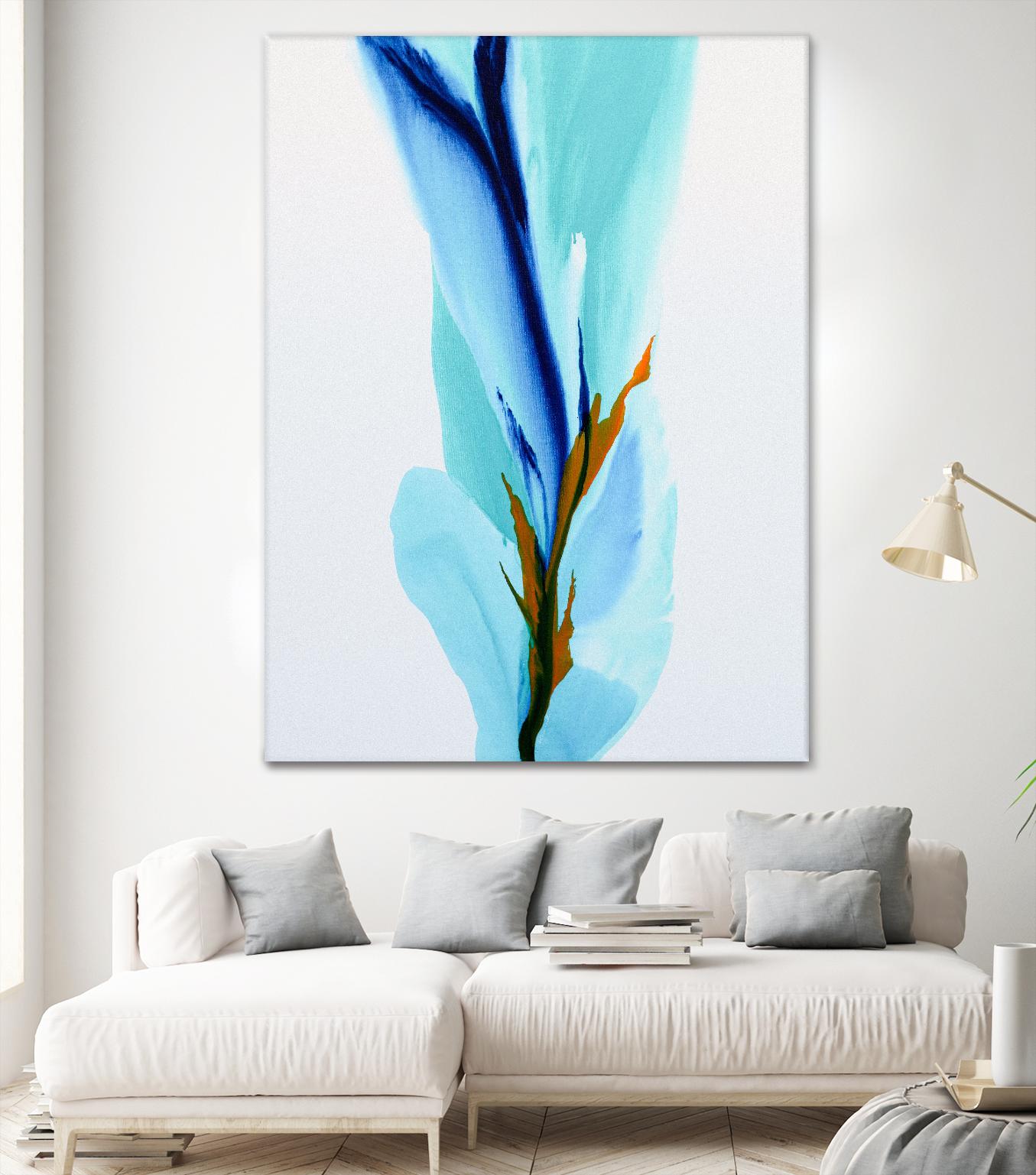 Springs Calling Card by Patricia Coulter on GIANT ART - blue abstract