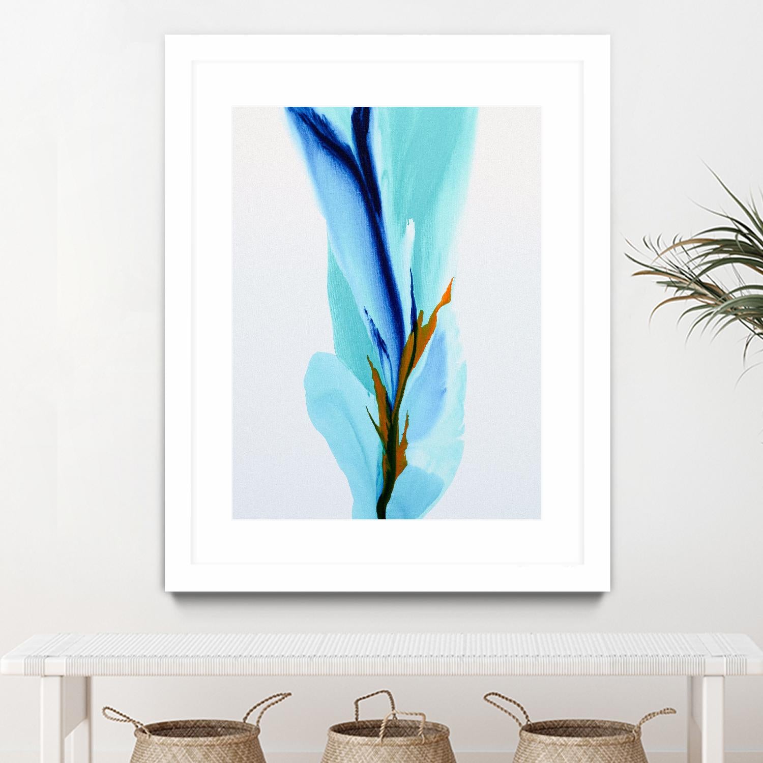Springs Calling Card by Patricia Coulter on GIANT ART - blue abstract
