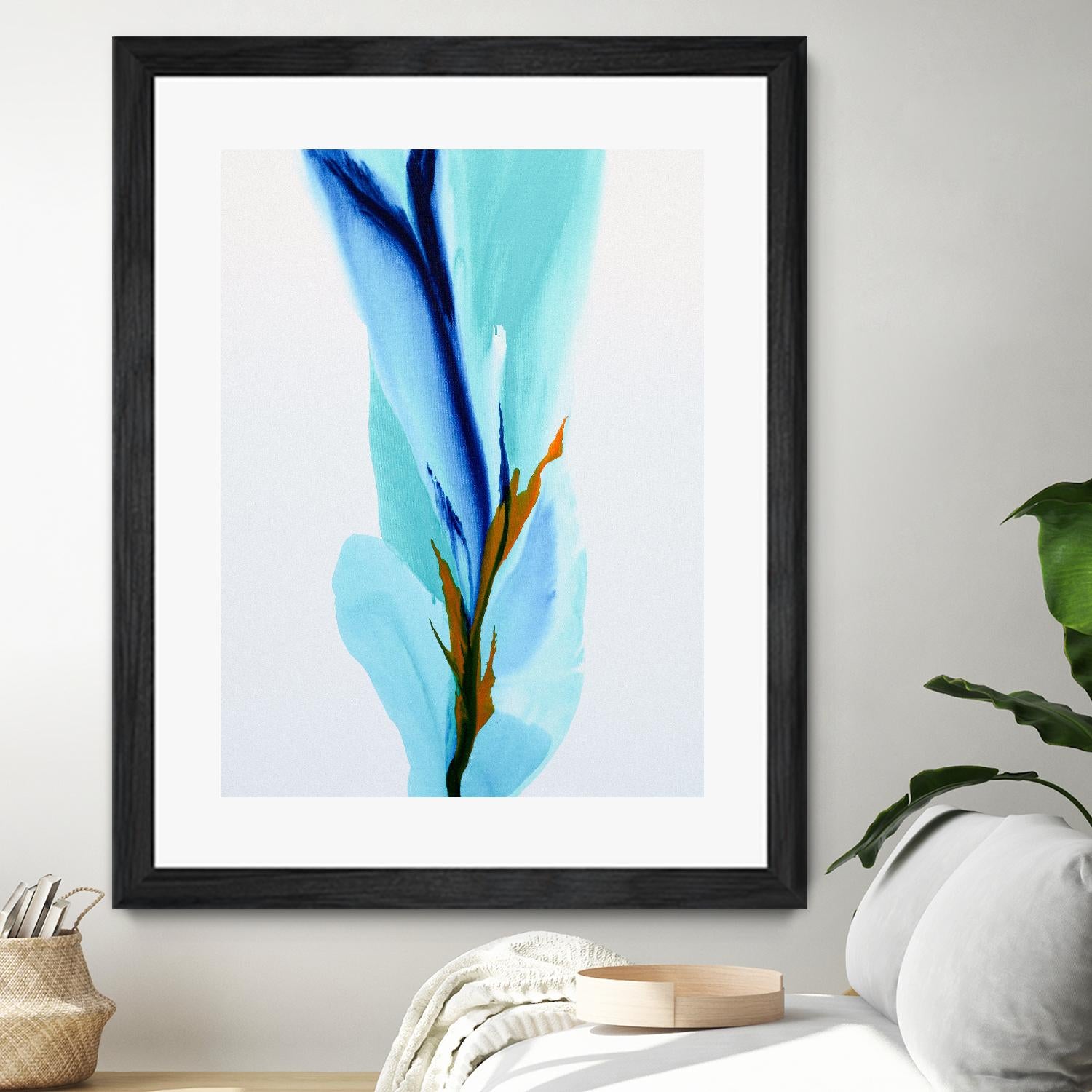 Springs Calling Card by Patricia Coulter on GIANT ART - blue abstract