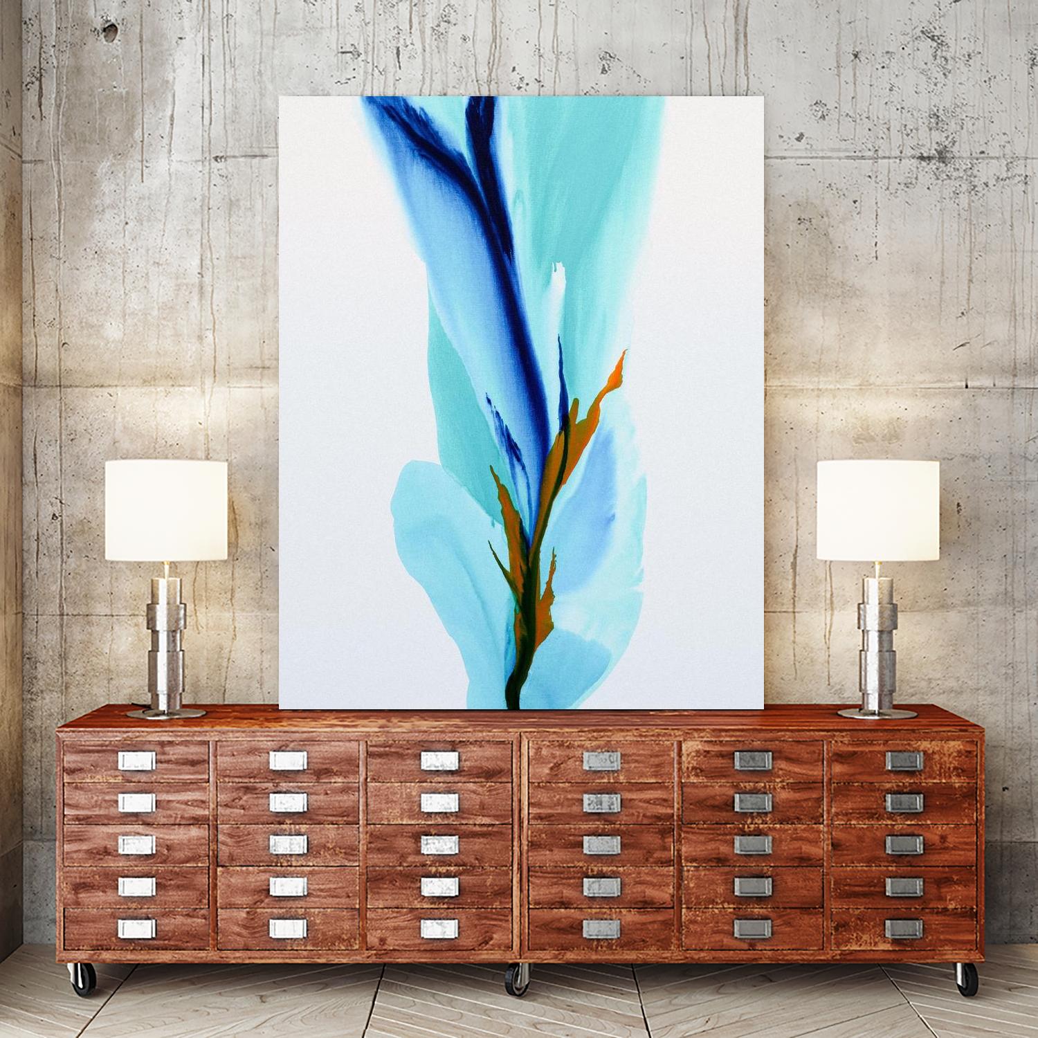 Springs Calling Card by Patricia Coulter on GIANT ART - blue abstract