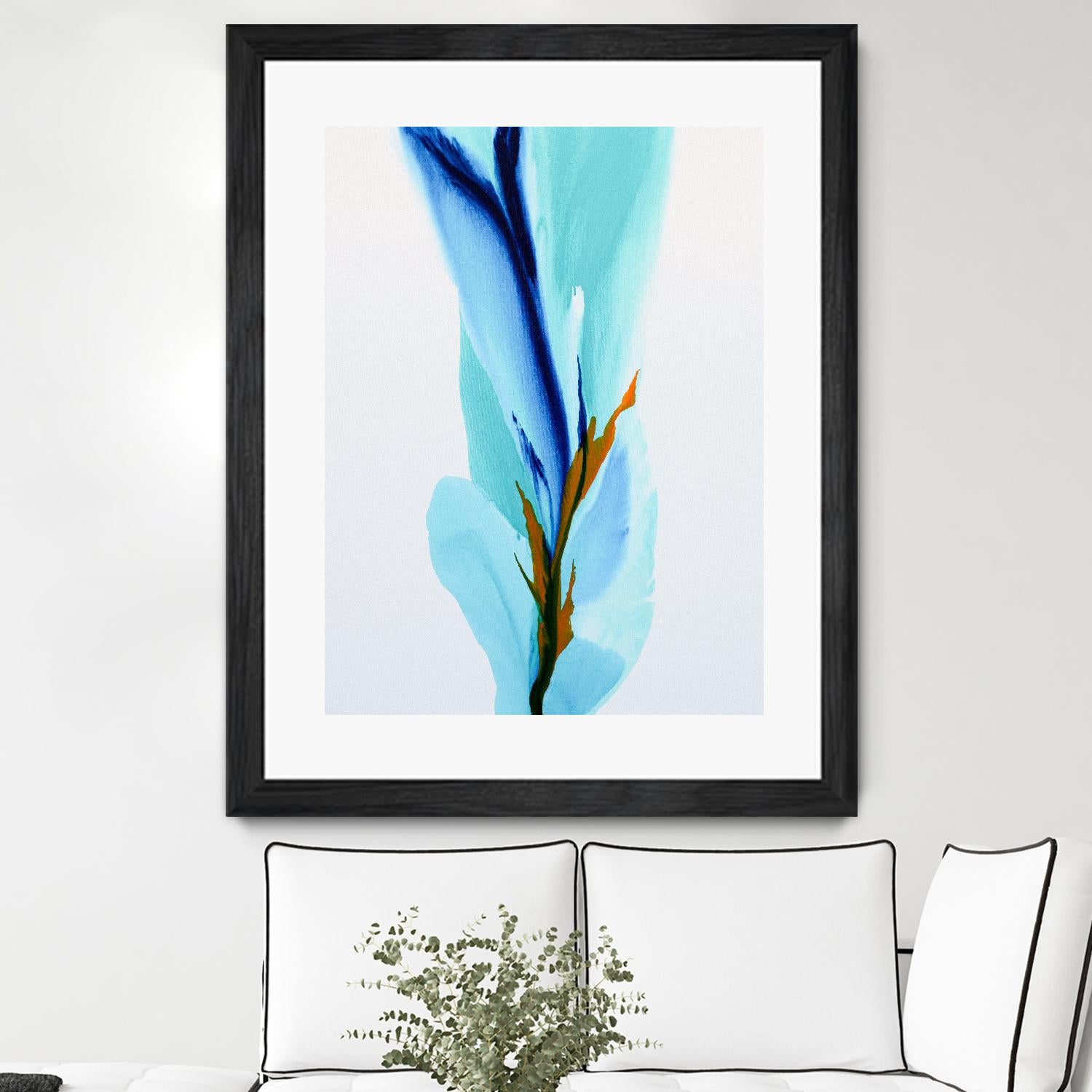 Springs Calling Card by Patricia Coulter on GIANT ART - blue abstract