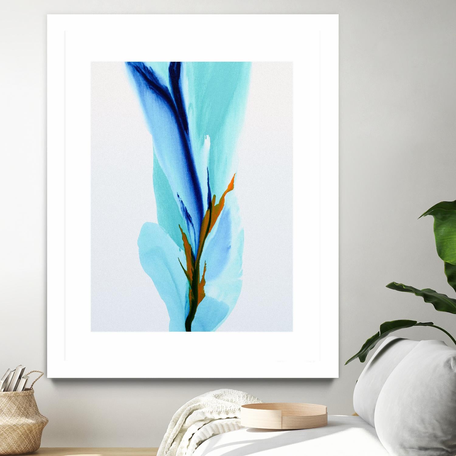 Springs Calling Card by Patricia Coulter on GIANT ART - blue abstract