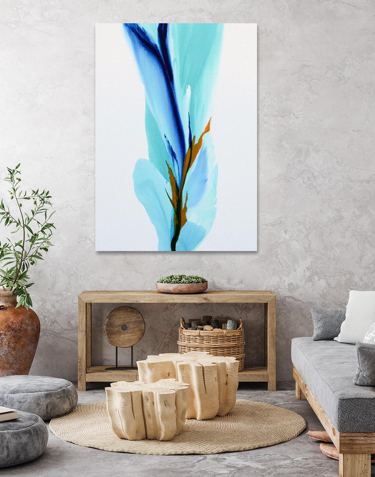 Springs Calling Card by Patricia Coulter on GIANT ART - blue abstract