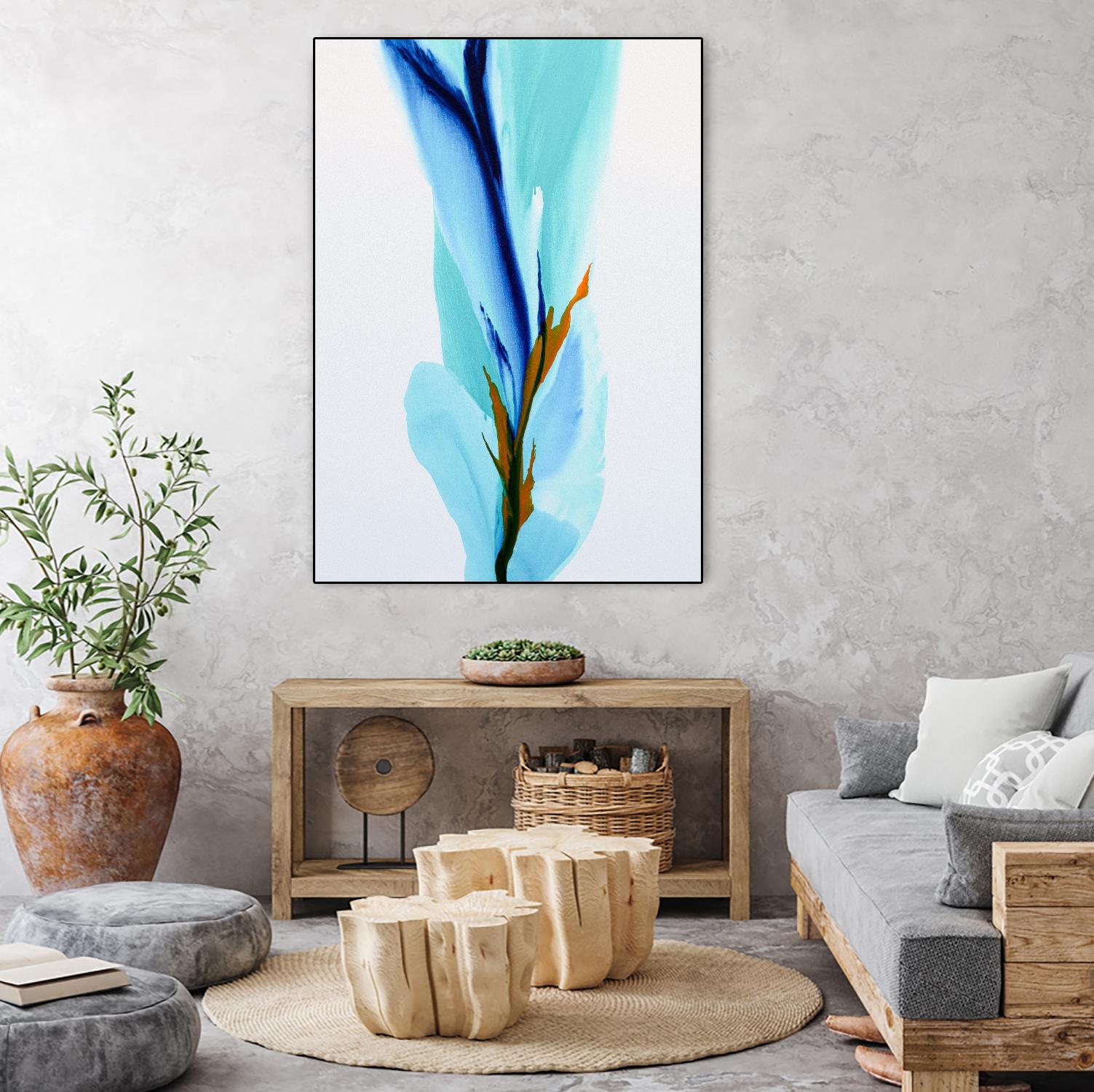 Springs Calling Card by Patricia Coulter on GIANT ART - blue abstract