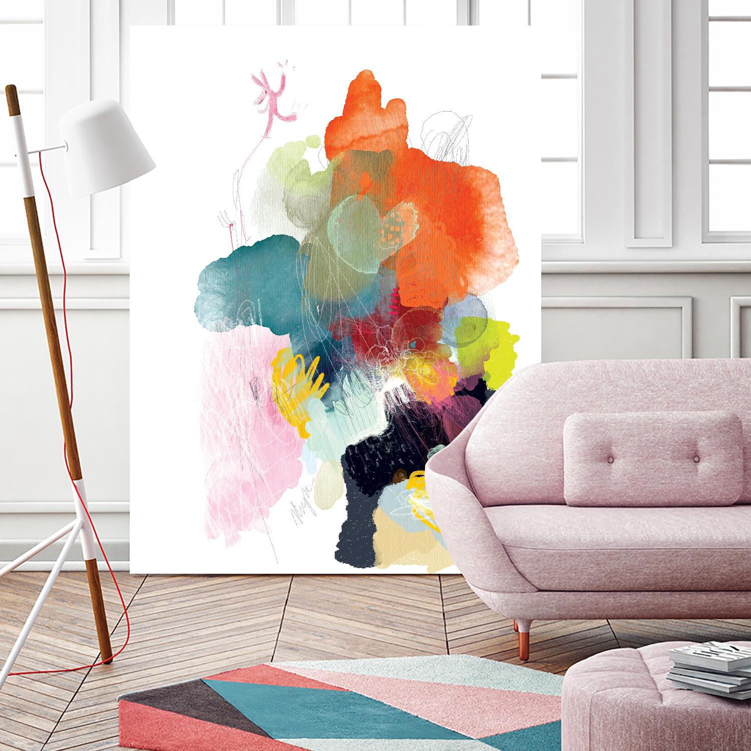 Ave del paraiso by A. Vega on GIANT ART - green floral