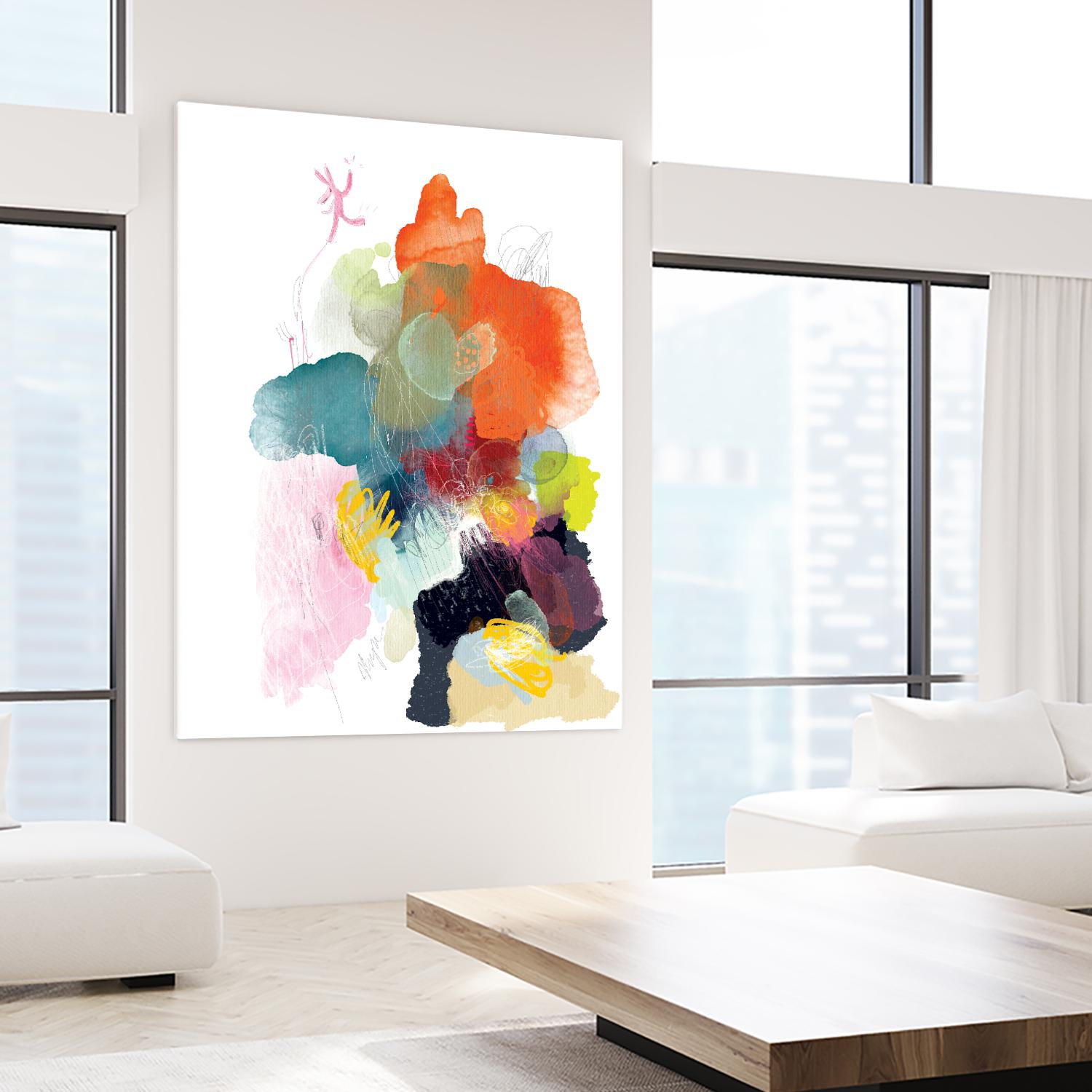 Ave del paraiso by A. Vega on GIANT ART - green floral