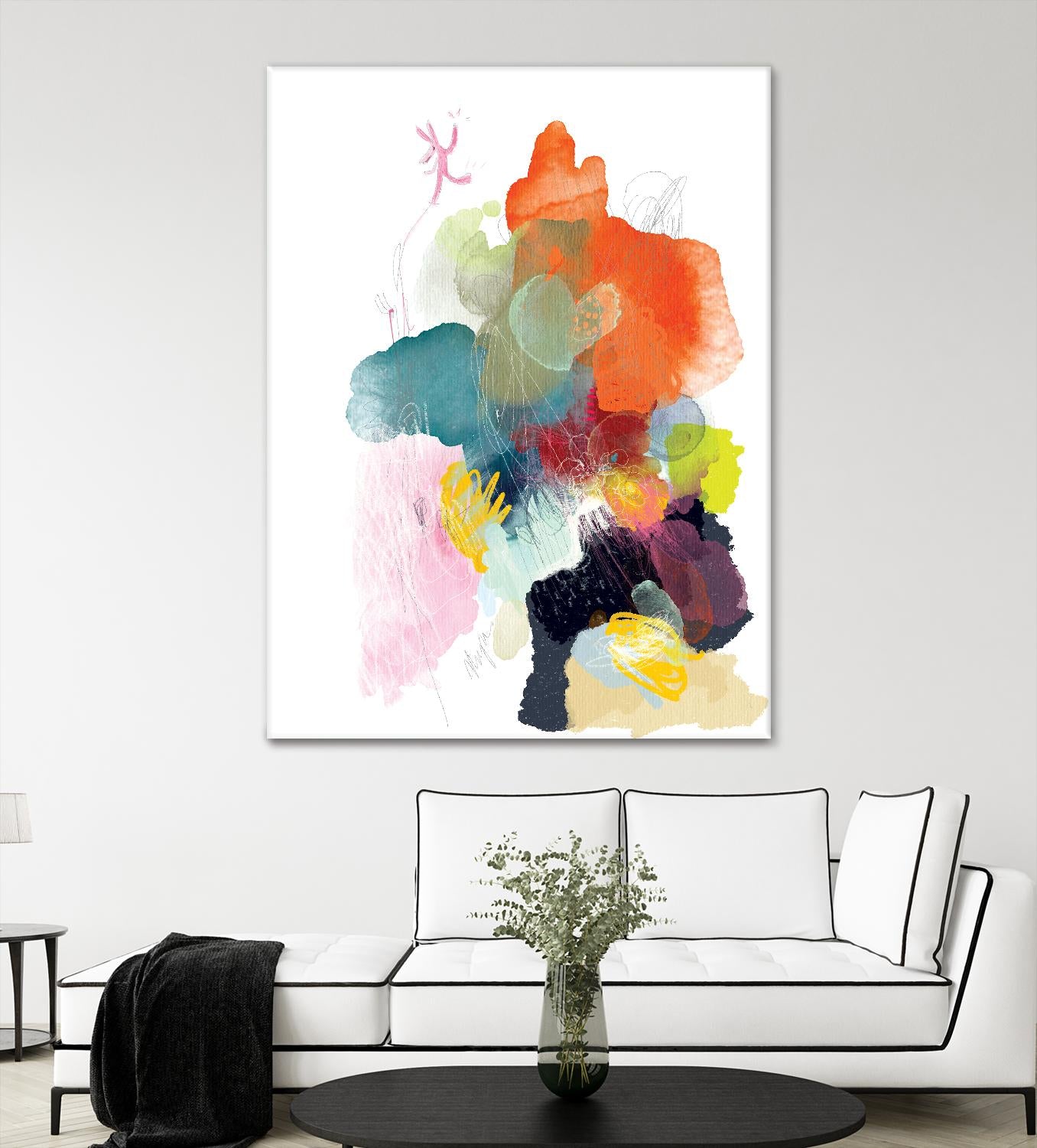 Ave del paraiso by A. Vega on GIANT ART - green floral