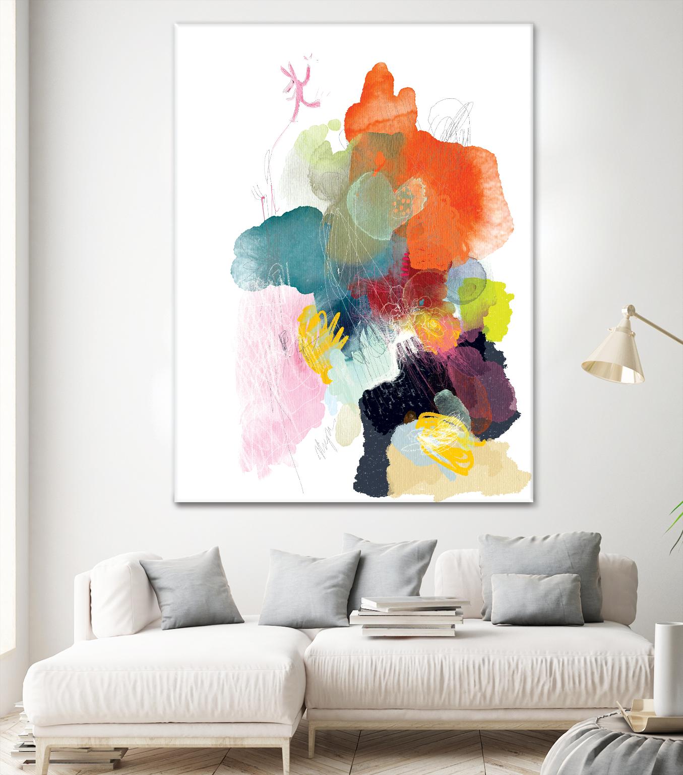 Ave del paraiso by A. Vega on GIANT ART - green floral