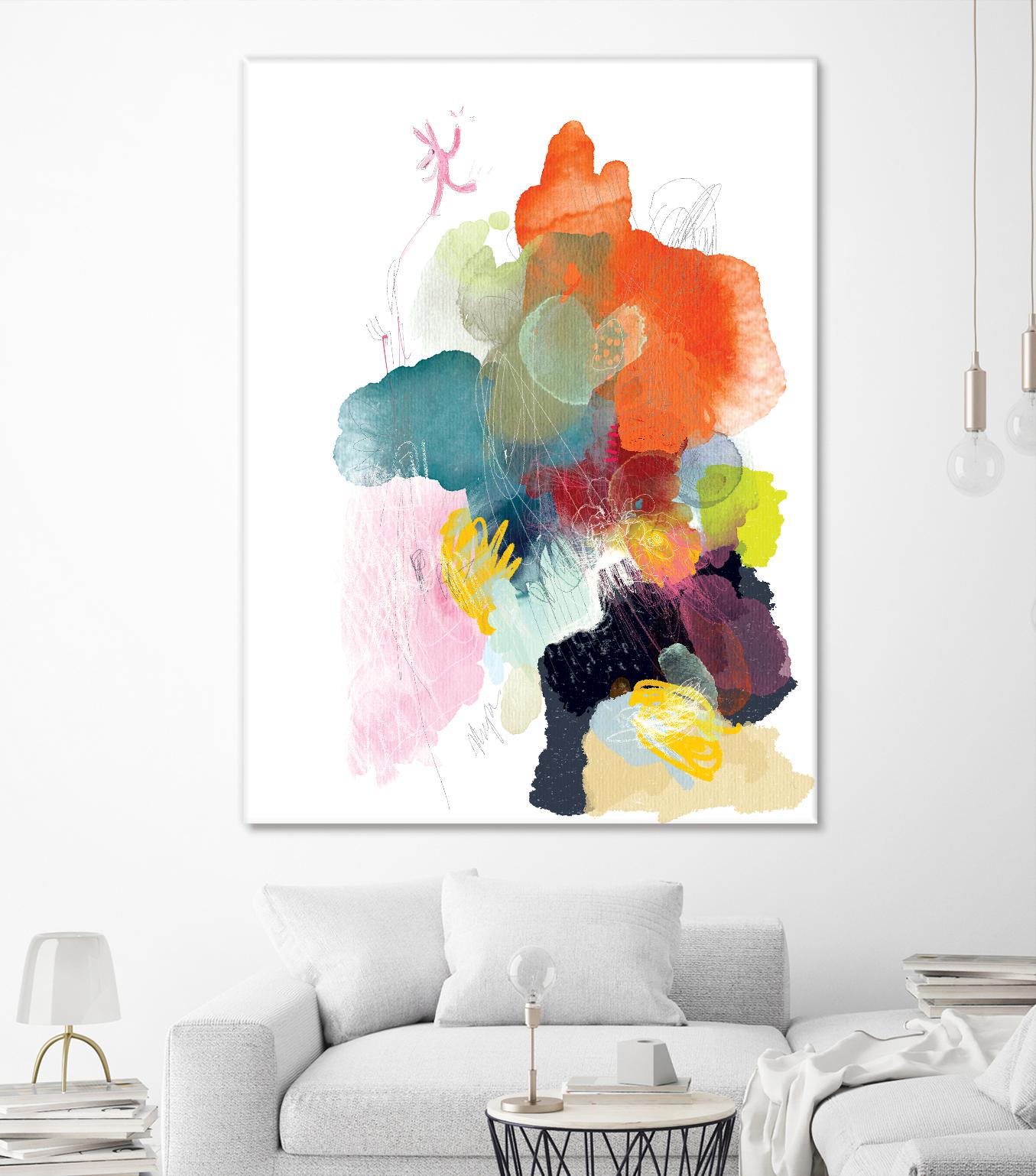 Ave del paraiso by A. Vega on GIANT ART - green floral