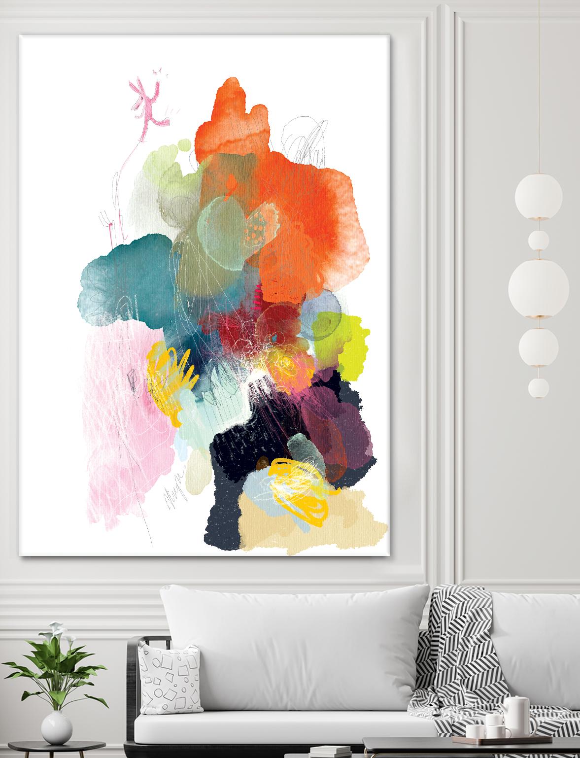 Ave del paraiso by A. Vega on GIANT ART - green floral