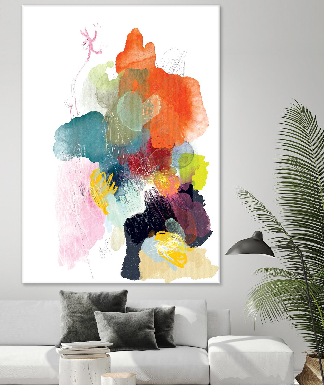 Ave del paraiso by A. Vega on GIANT ART - green floral