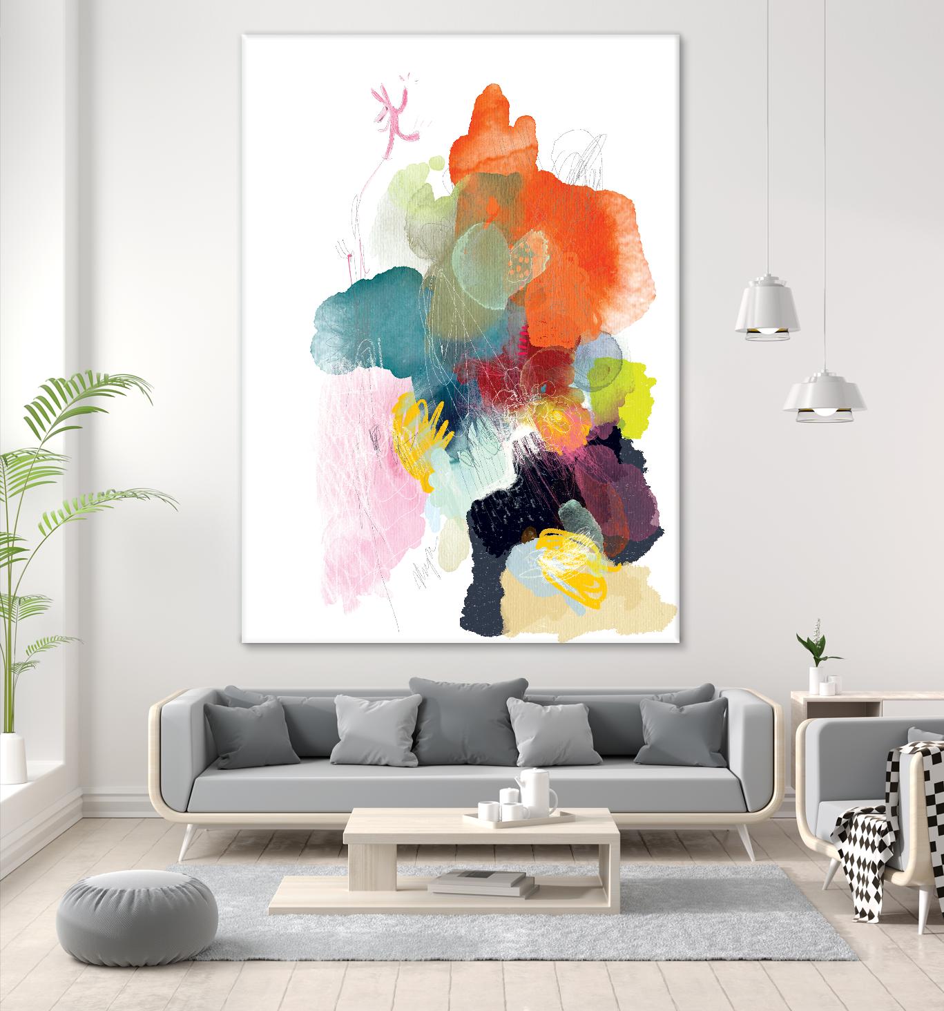 Ave del paraiso by A. Vega on GIANT ART - green floral