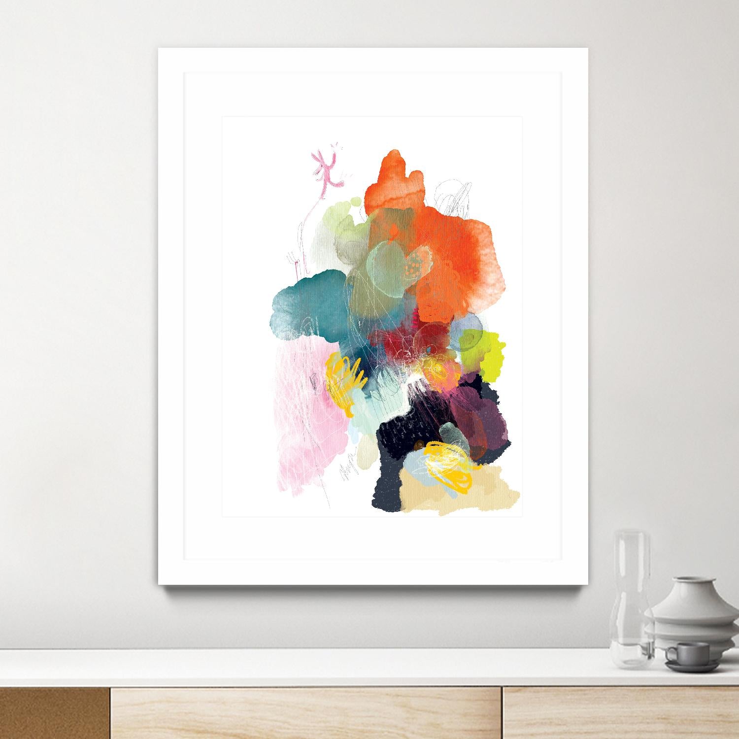 Ave del paraiso by A. Vega on GIANT ART - green floral