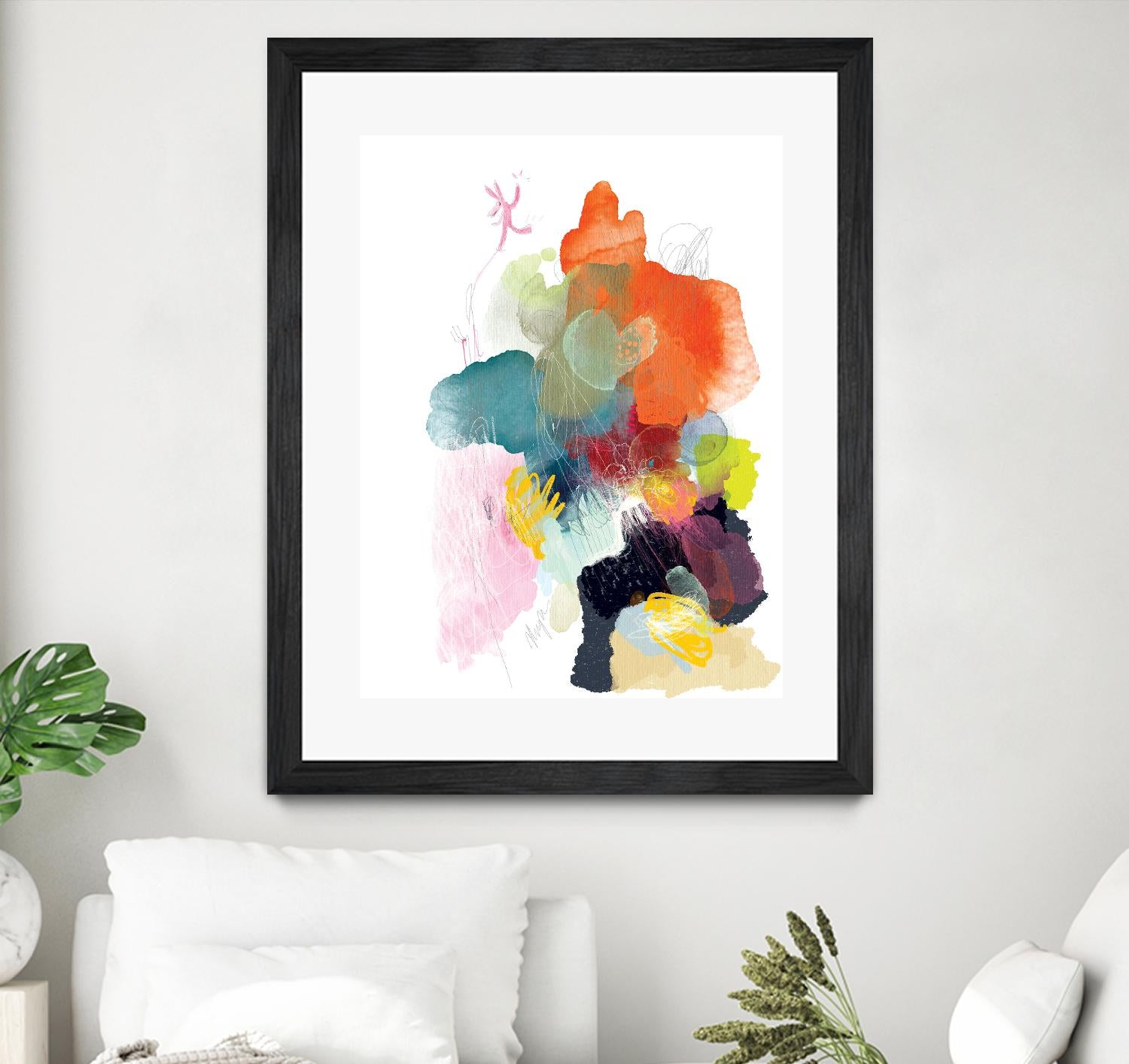 Ave del paraiso by A. Vega on GIANT ART - green floral