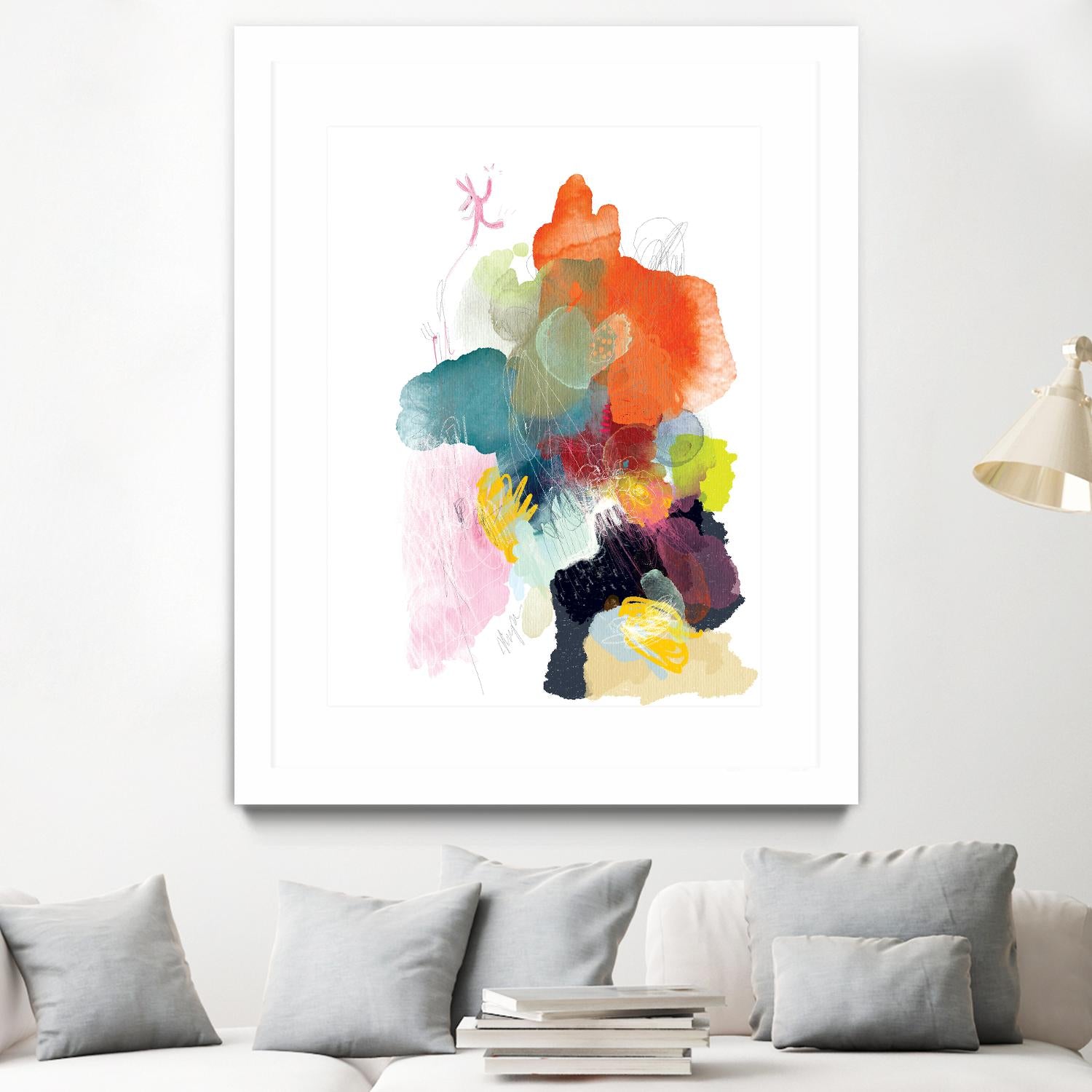 Ave del paraiso by A. Vega on GIANT ART - green floral