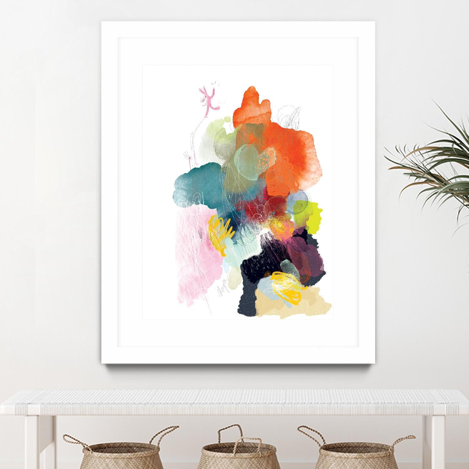 Ave del paraiso by A. Vega on GIANT ART - green floral