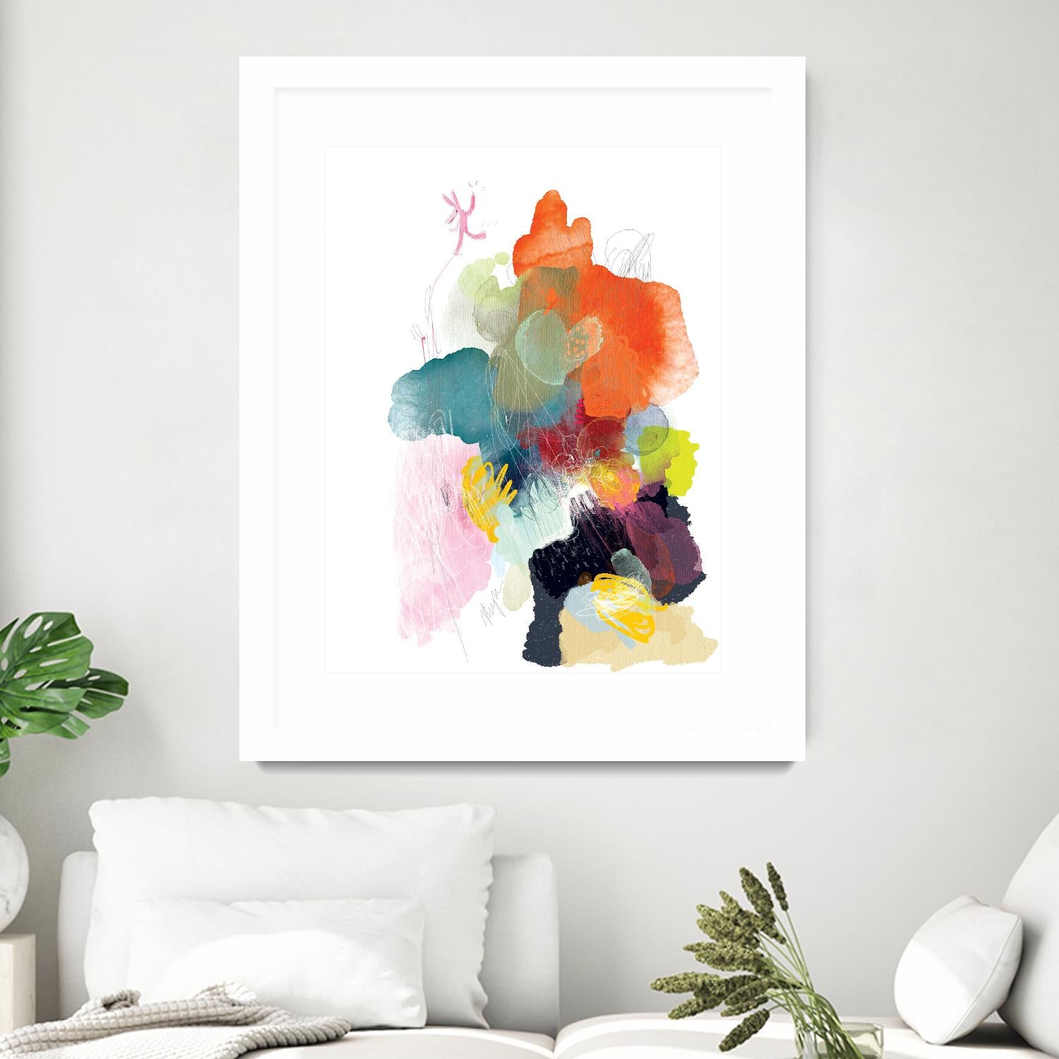 Ave del paraiso by A. Vega on GIANT ART - green floral