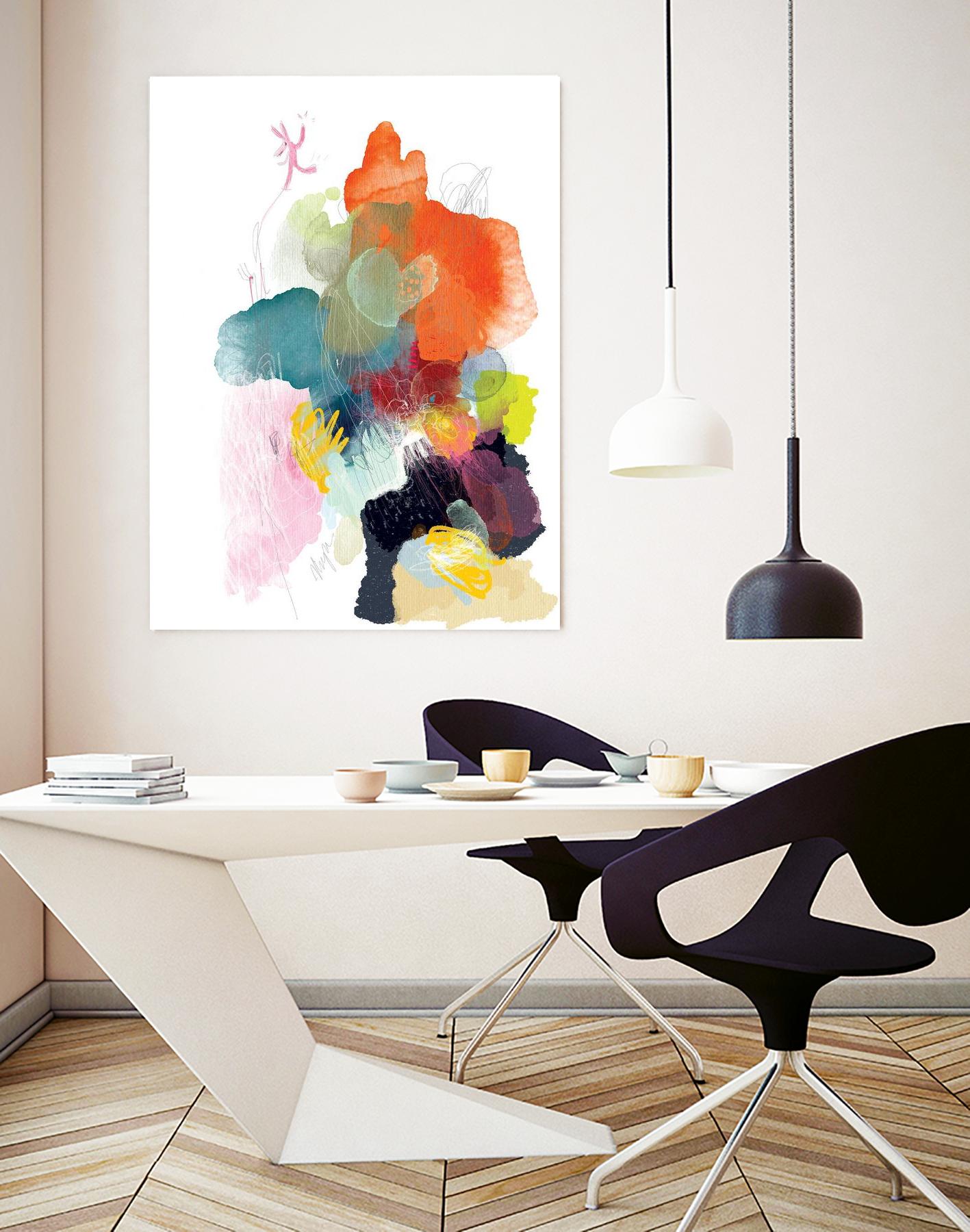 Ave del paraiso by A. Vega on GIANT ART - green floral