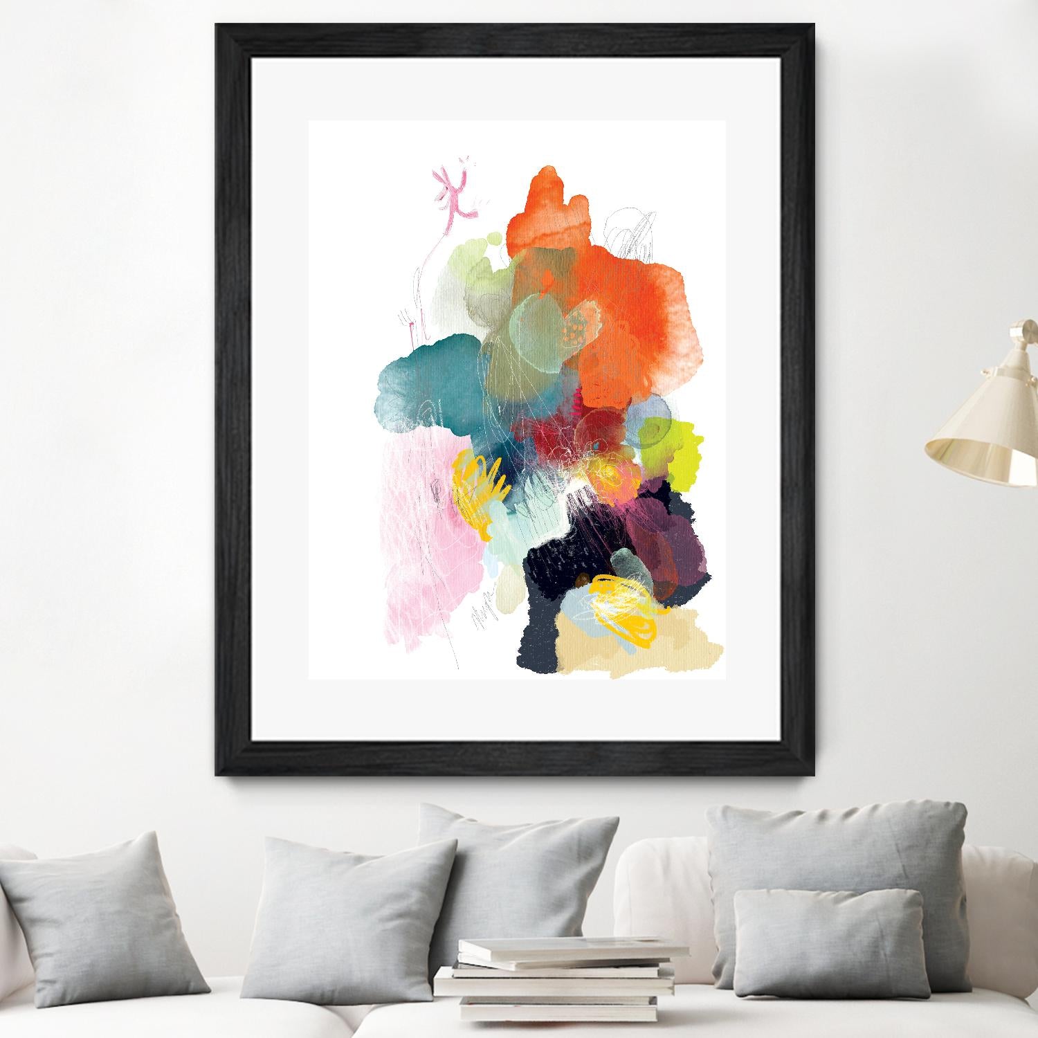 Ave del paraiso by A. Vega on GIANT ART - green floral