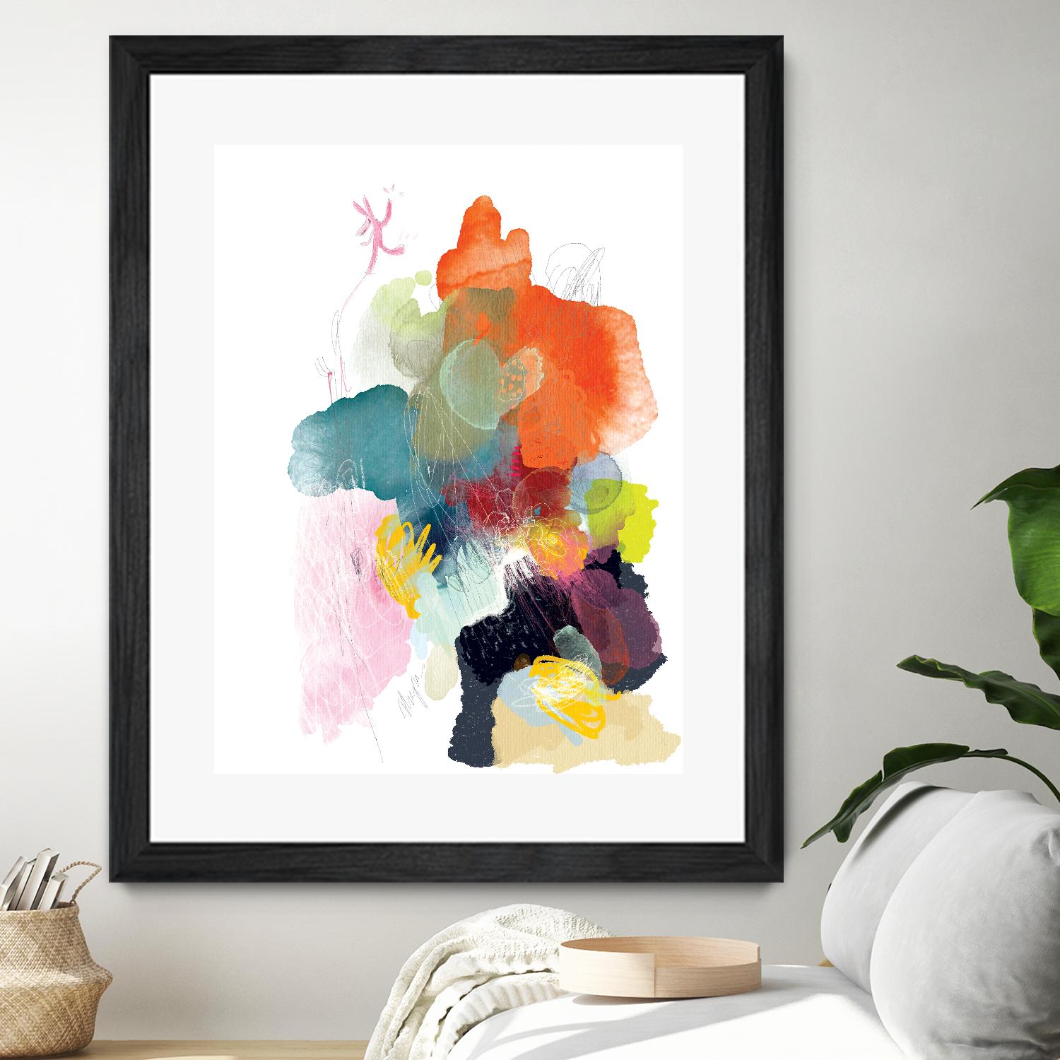 Ave del paraiso by A. Vega on GIANT ART - green floral