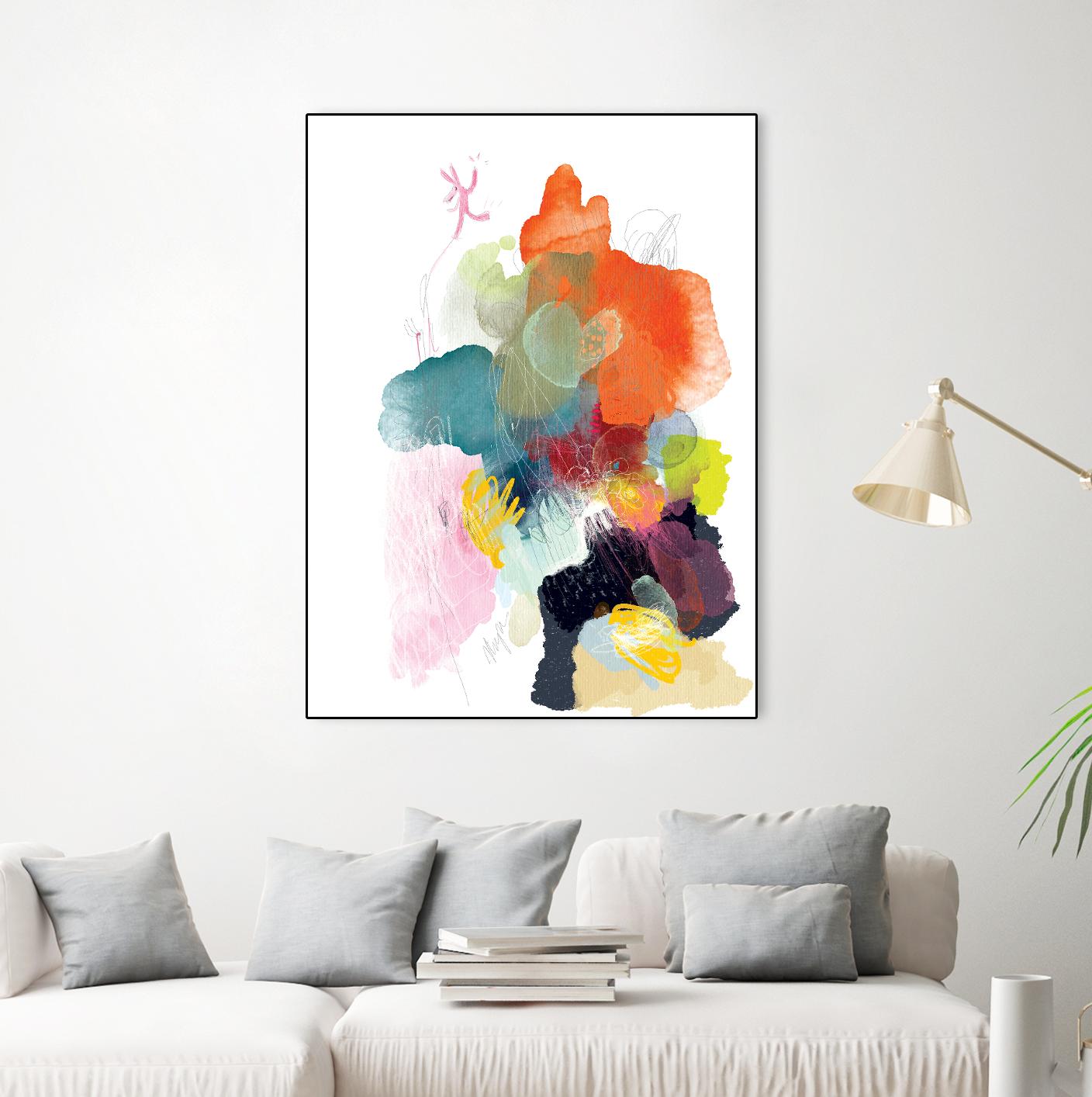 Ave del paraiso by A. Vega on GIANT ART - green floral