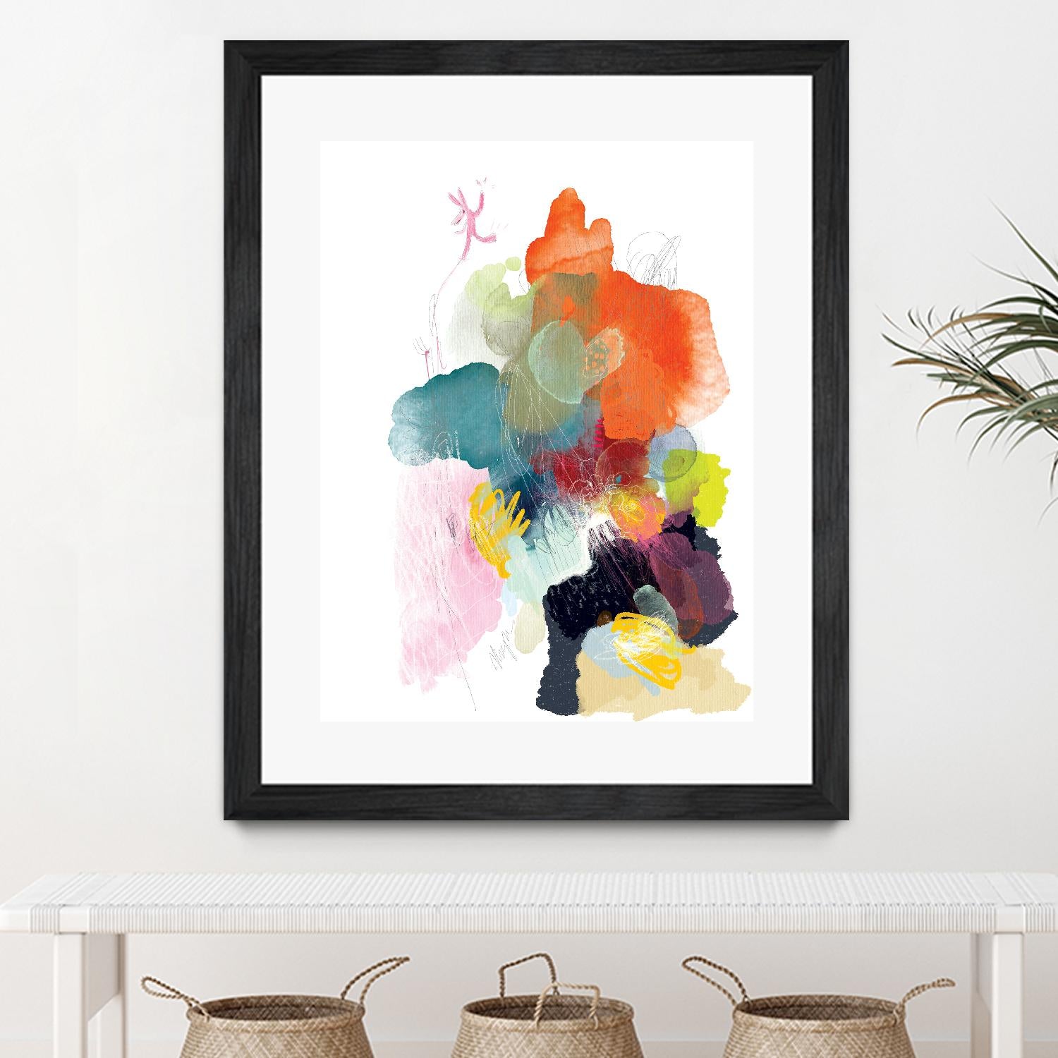 Ave del paraiso by A. Vega on GIANT ART - green floral