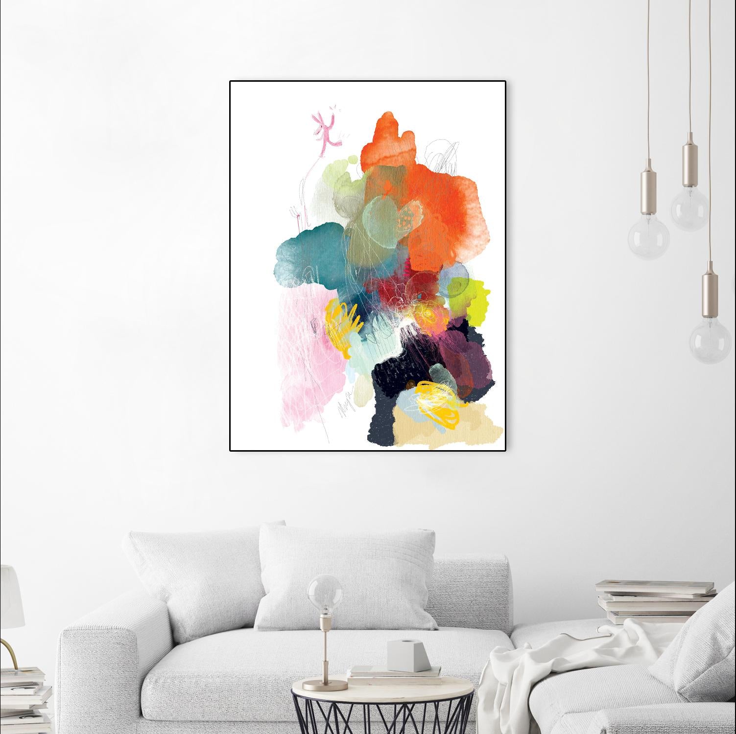 Ave del paraiso by A. Vega on GIANT ART - green floral