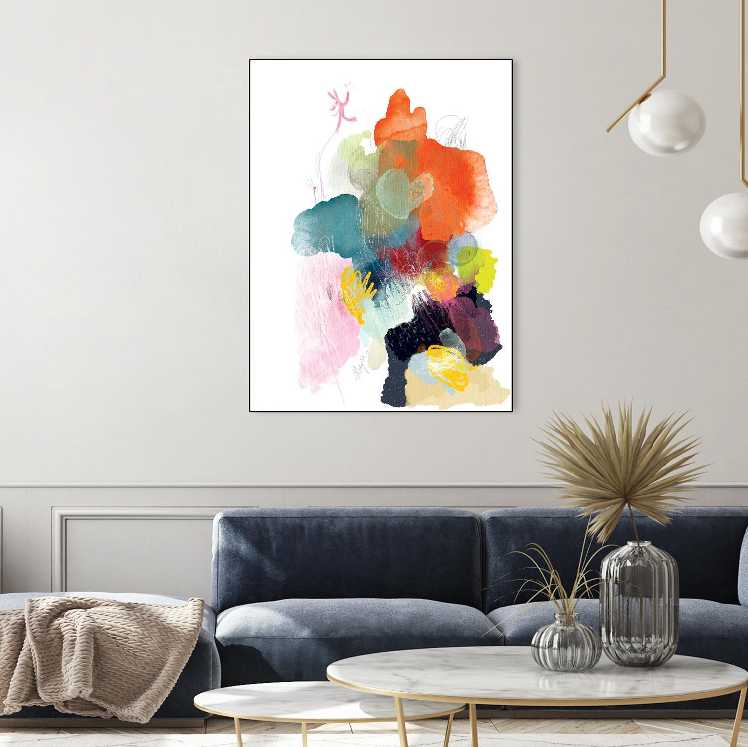 Ave del paraiso by A. Vega on GIANT ART - green floral