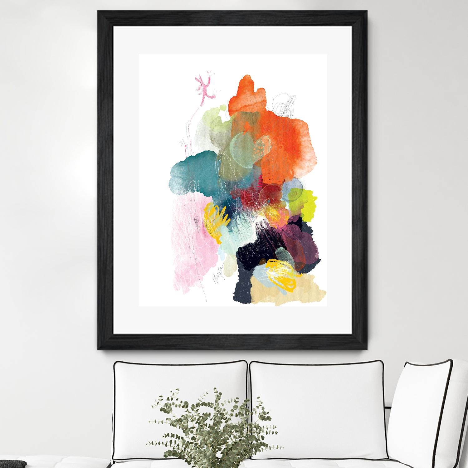 Ave del paraiso by A. Vega on GIANT ART - green floral