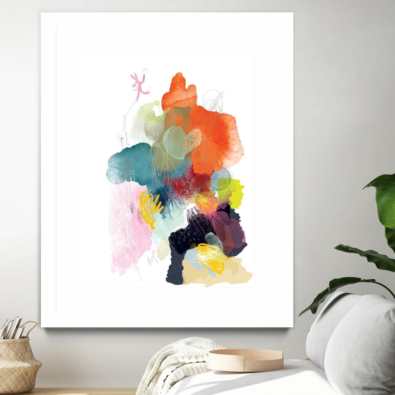 Ave del paraiso by A. Vega on GIANT ART - green floral