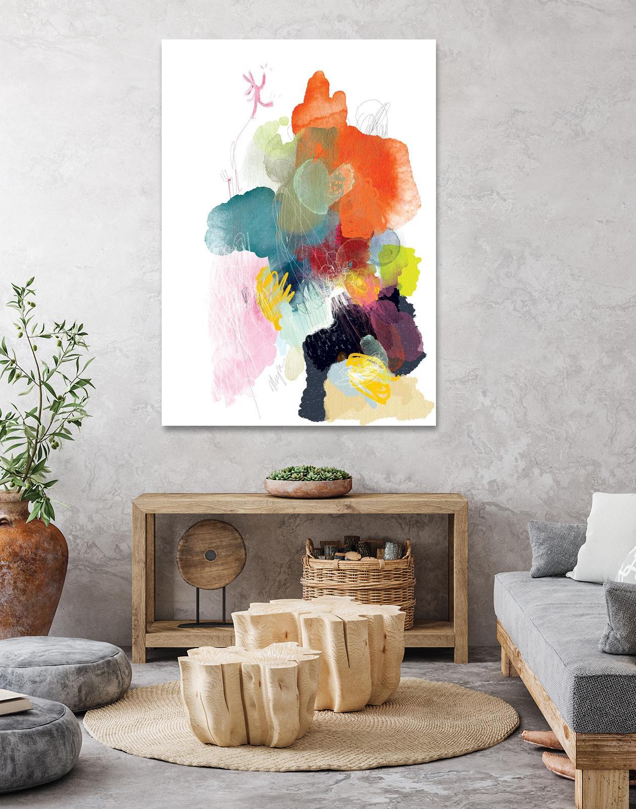 Ave del paraiso by A. Vega on GIANT ART - green floral