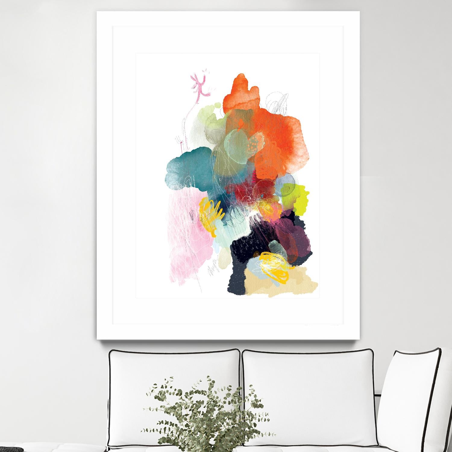 Ave del paraiso by A. Vega on GIANT ART - green floral