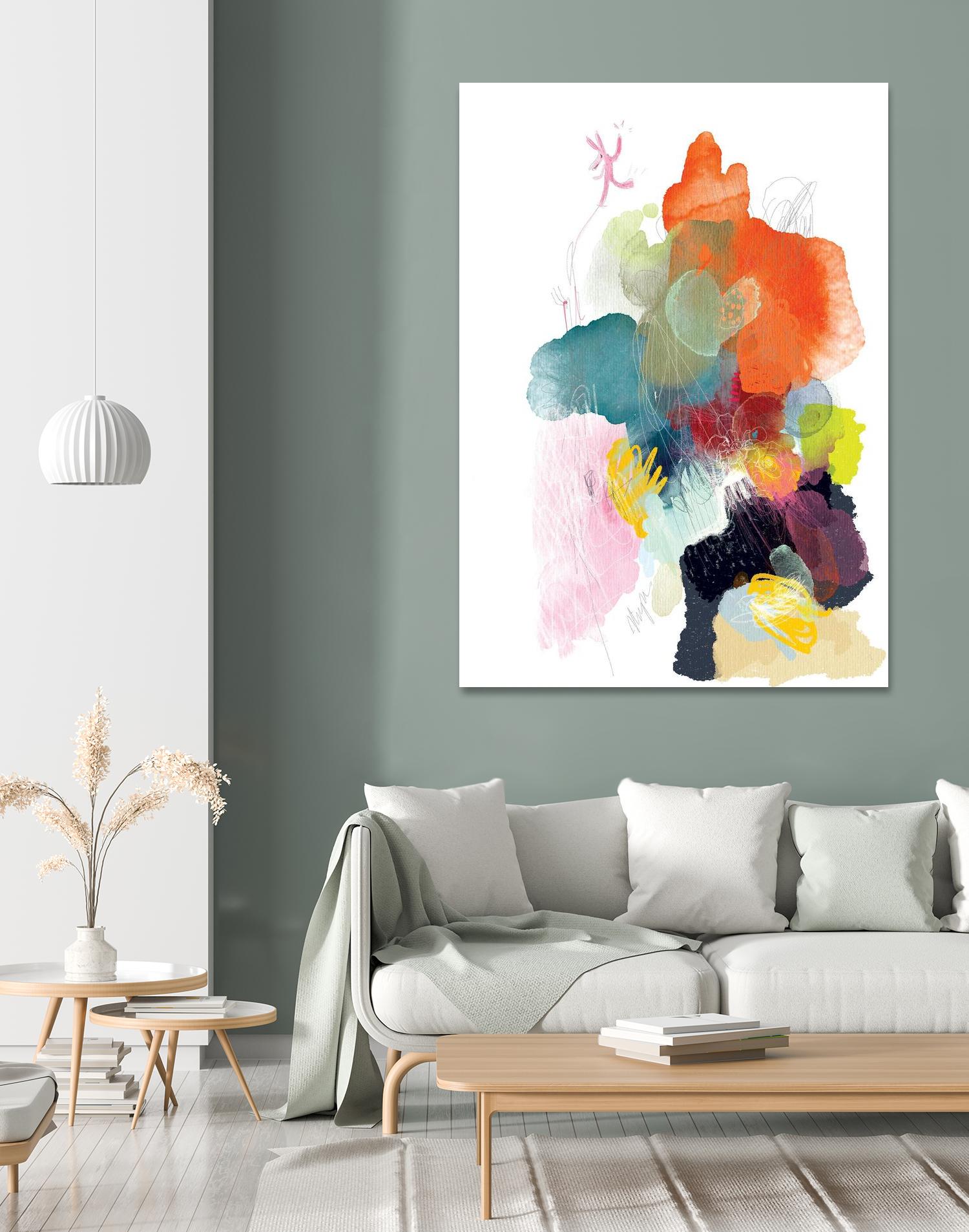 Ave del paraiso by A. Vega on GIANT ART - green floral