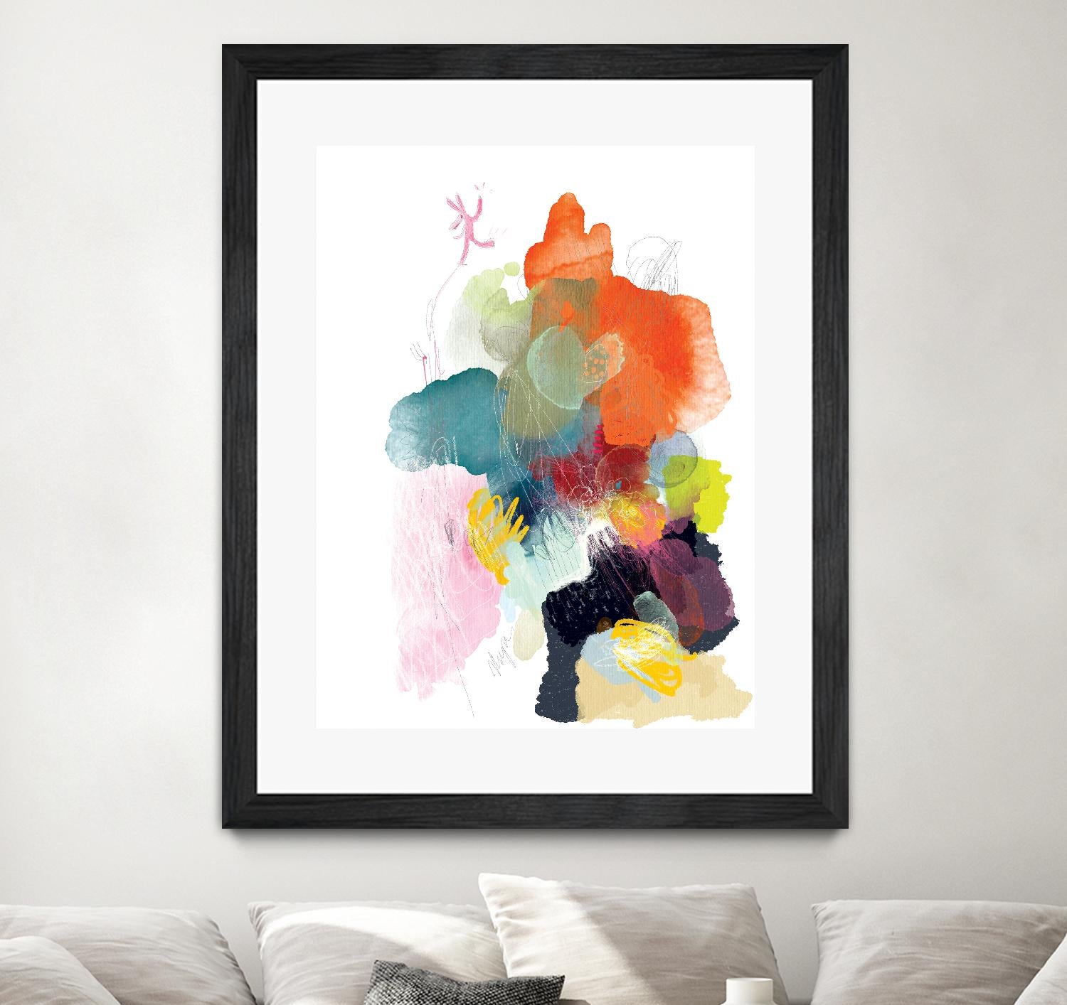 Ave del paraiso by A. Vega on GIANT ART - green floral