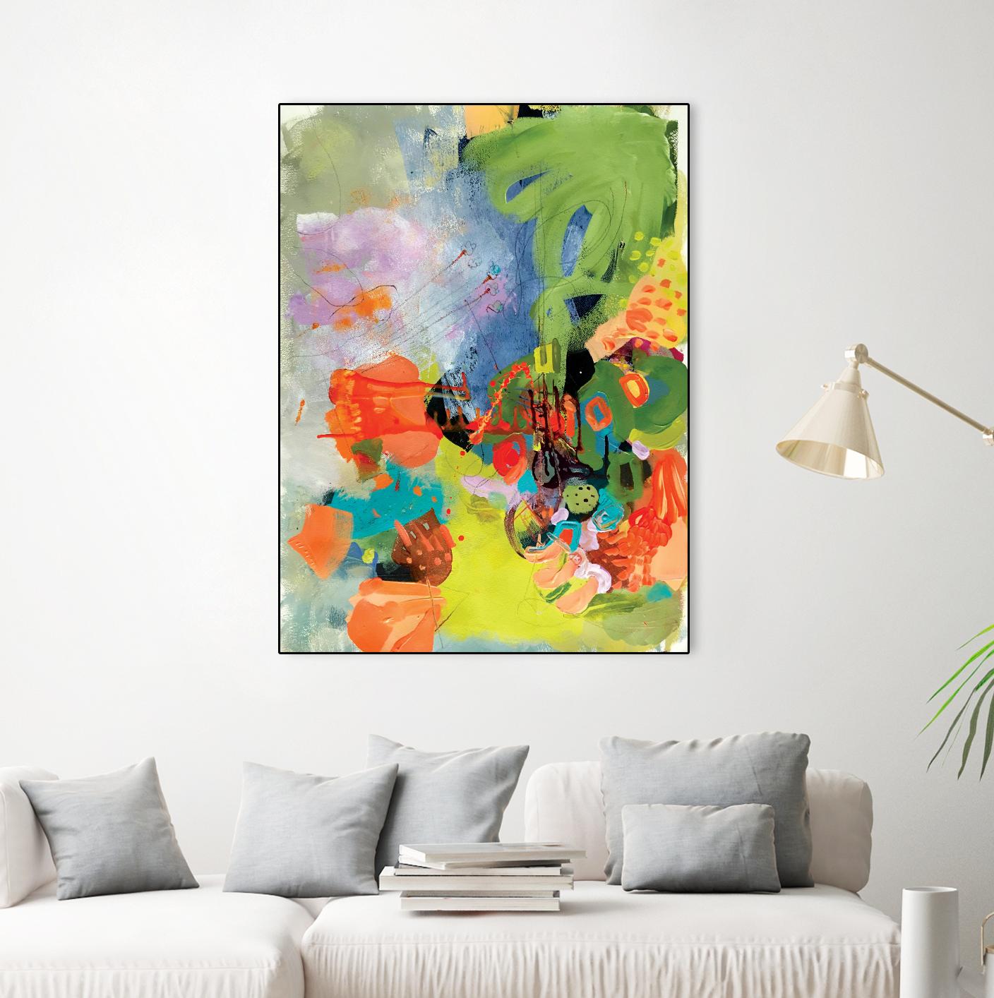 Pina-Ananas by A. Vega on GIANT ART - green floral