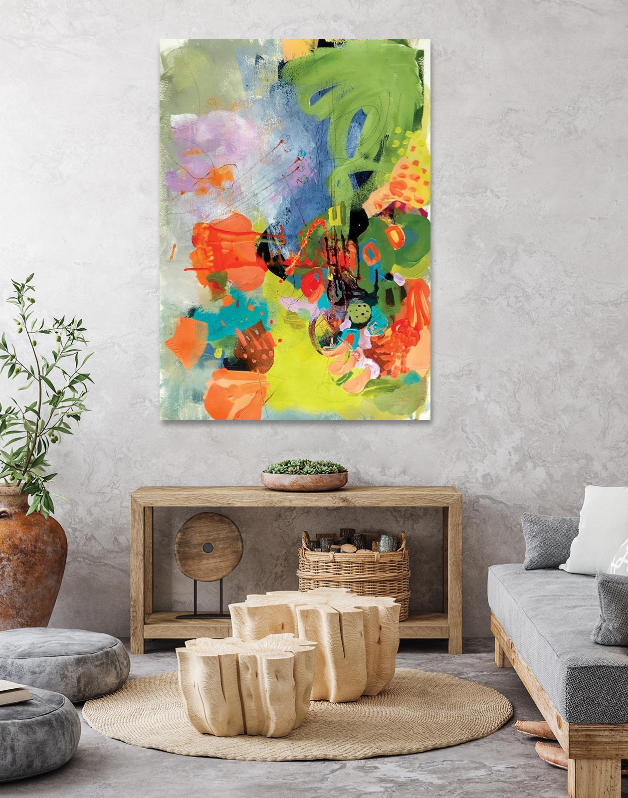 Pina-Ananas by A. Vega on GIANT ART - green floral